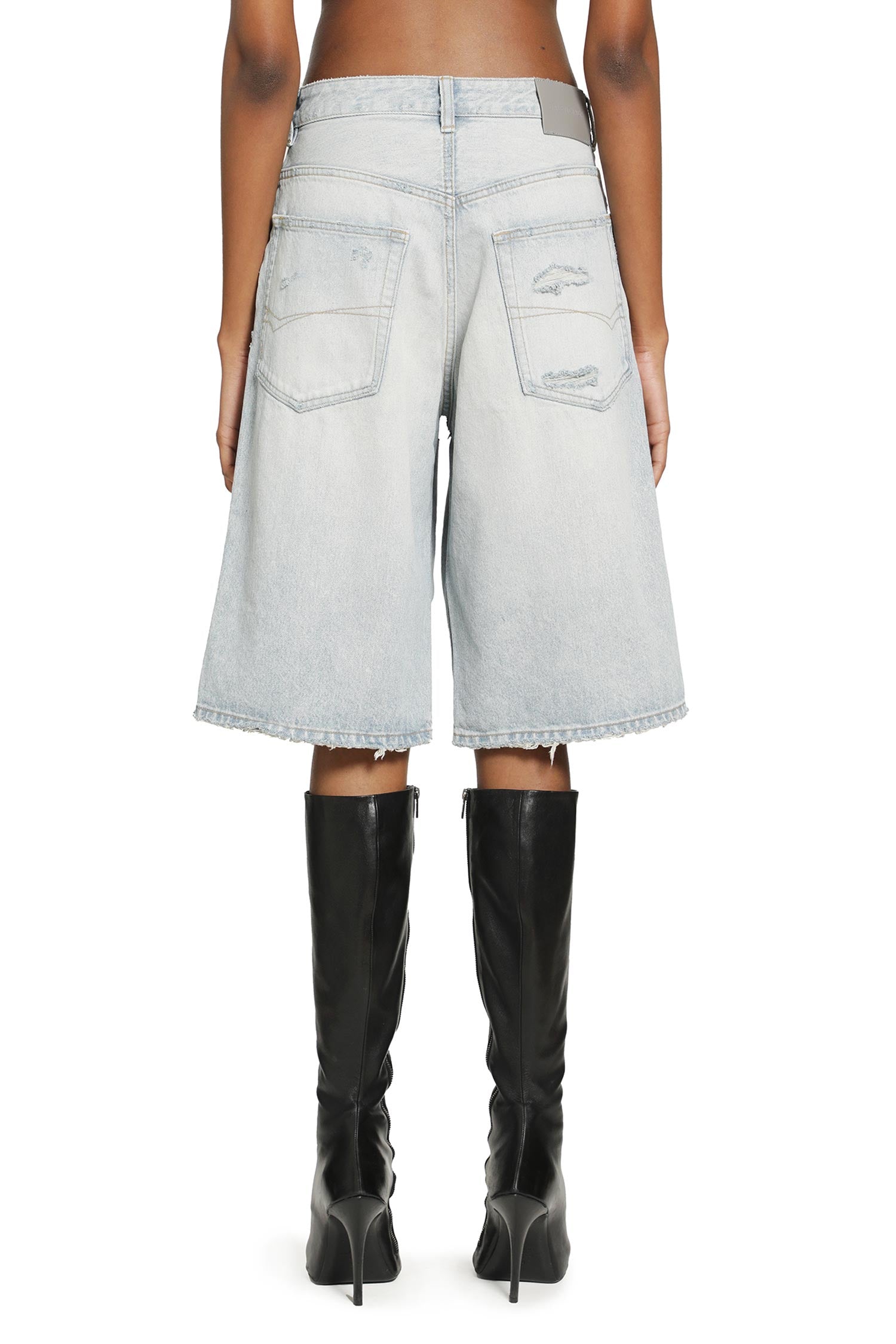 Pleated Denim Shorts Balenciaga оригінал – Купити в Україні – збільшений вид