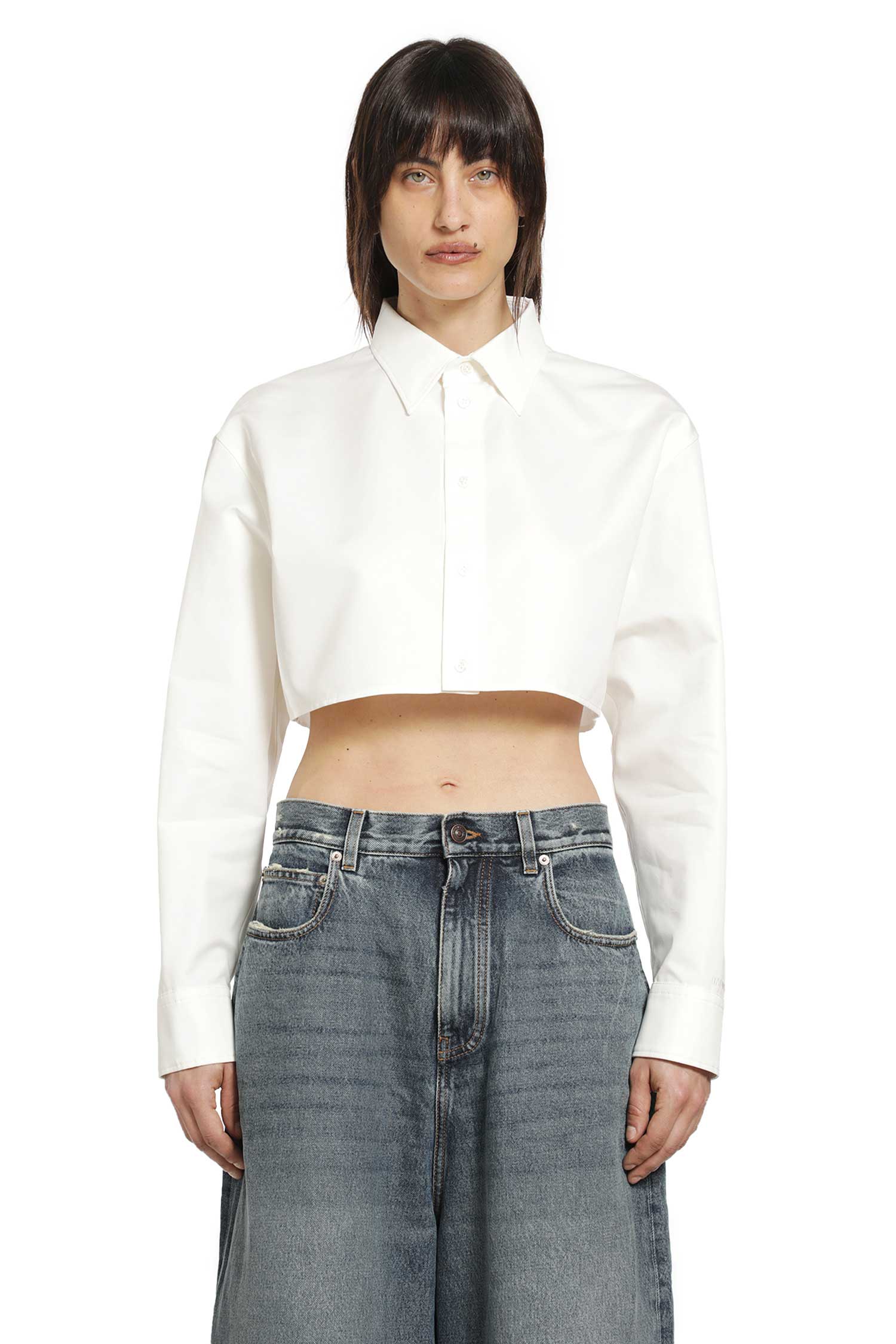 Cropped Shirt Balenciaga оригінал – Купити в Україні – вид ззаду