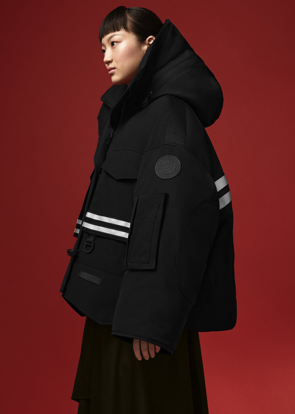 Оригінальна Angel Chen Edition Cropped Snow Mantra Parka Canada goose – детальний вид