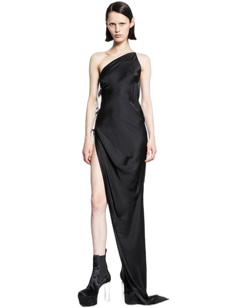 Abito Taco in seta Charmeuse - RICK OWENS (Background Removed)