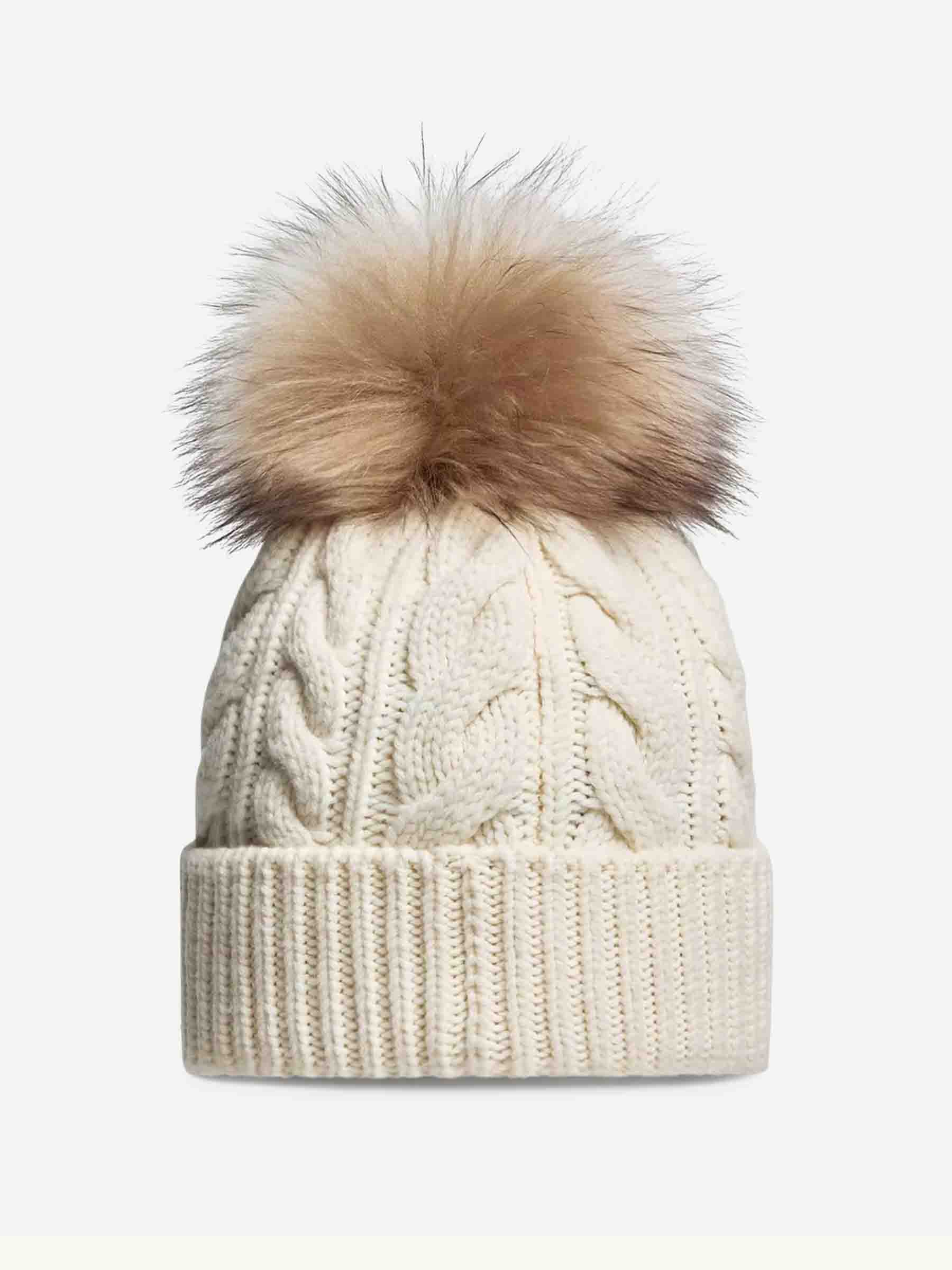 Cashmere Pom-Pom Beanie Moncler оригінал – Купити в Україні – вид ззаду