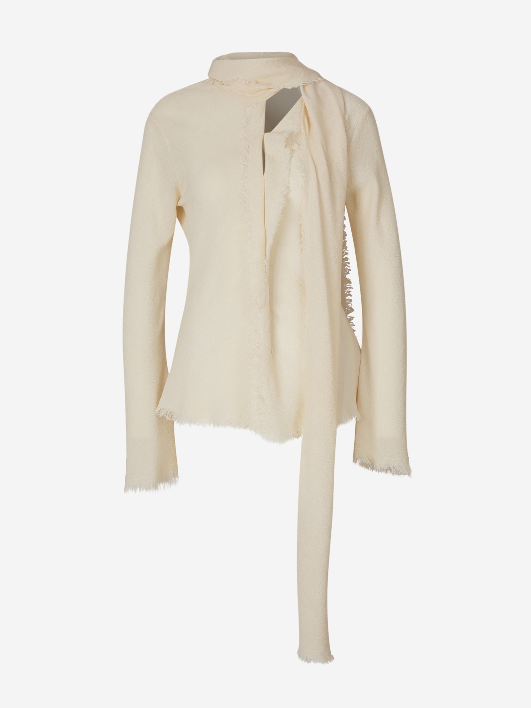 Оригінальна Crepe Scarf Blouse Acne studios – боковий вид