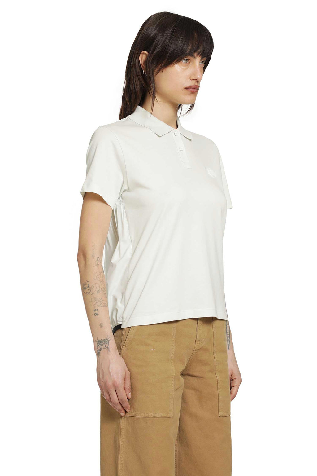 Pleated Back Short Sleeve Polo Shirt Moncler – Гарантія оригінальності – вид ззаду