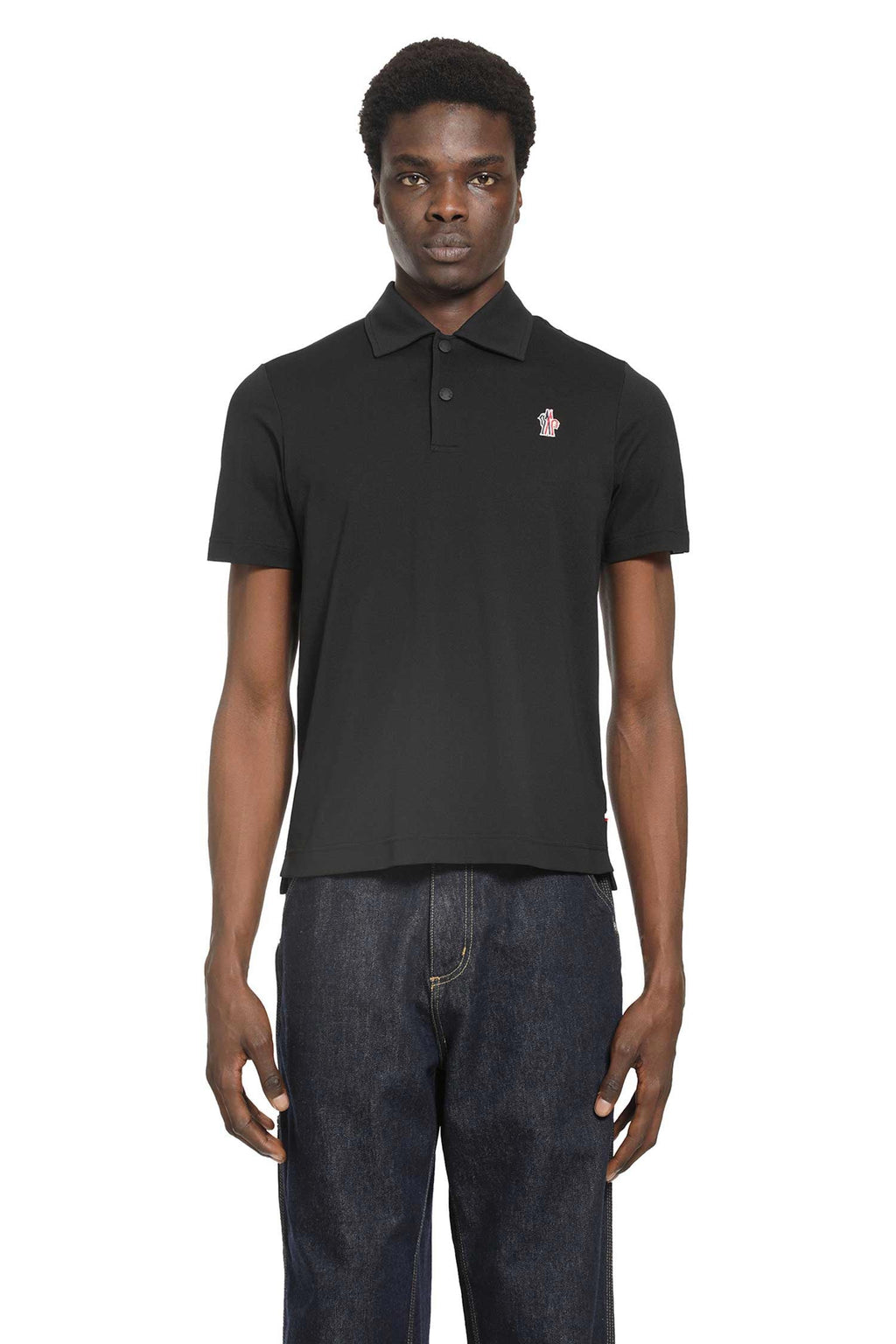 Оригінальна Logo Patch Polo Shirt Moncler – боковий вид