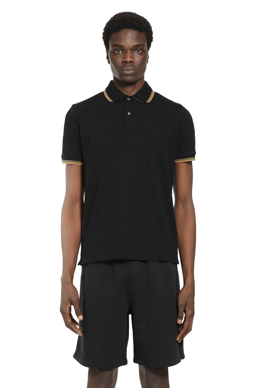 Double Collar Polo Shirt Moncler – Гарантія оригінальності – боковий вид