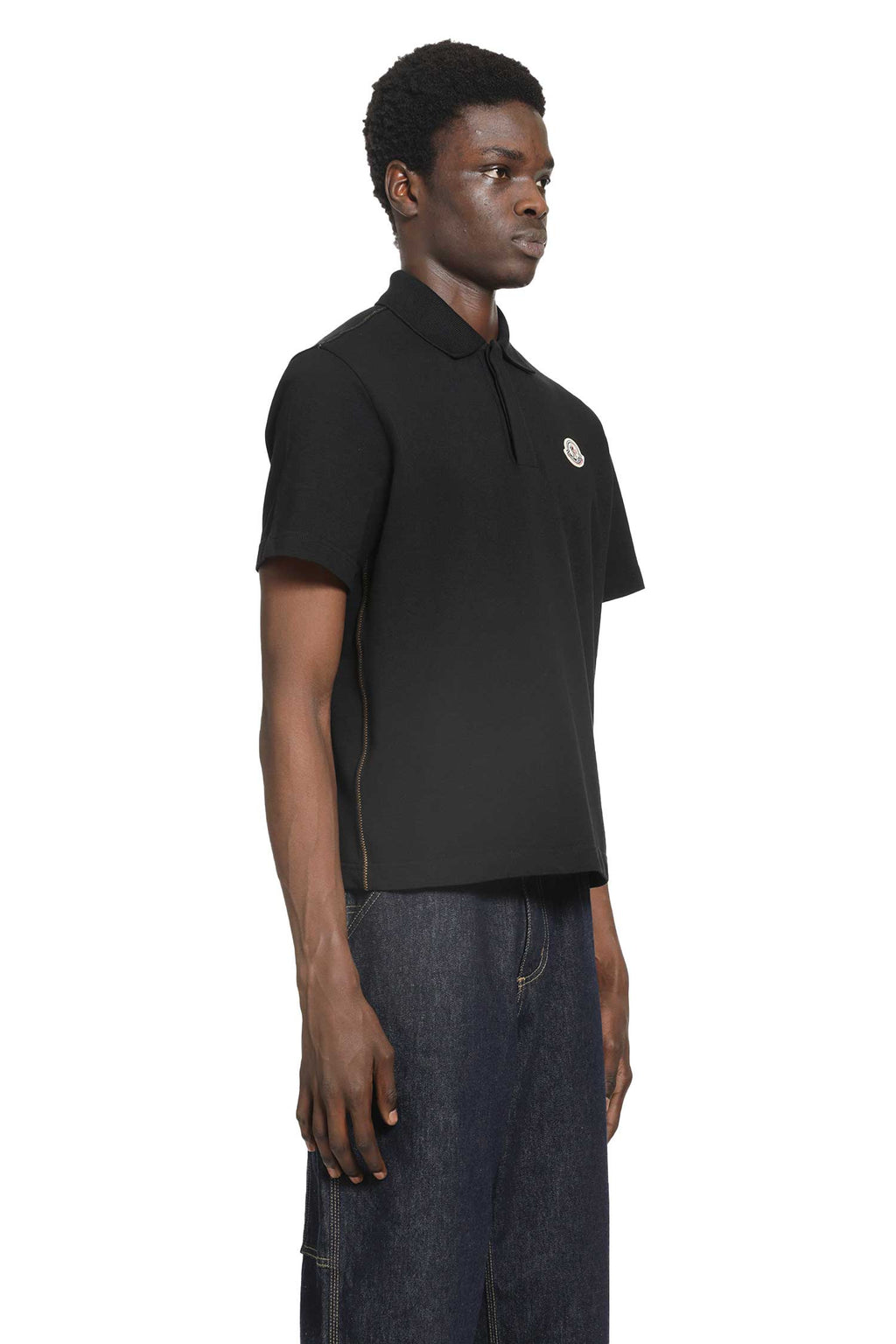 Оригінальна Cotton Piqué Polo Shirt Moncler – вид ззаду