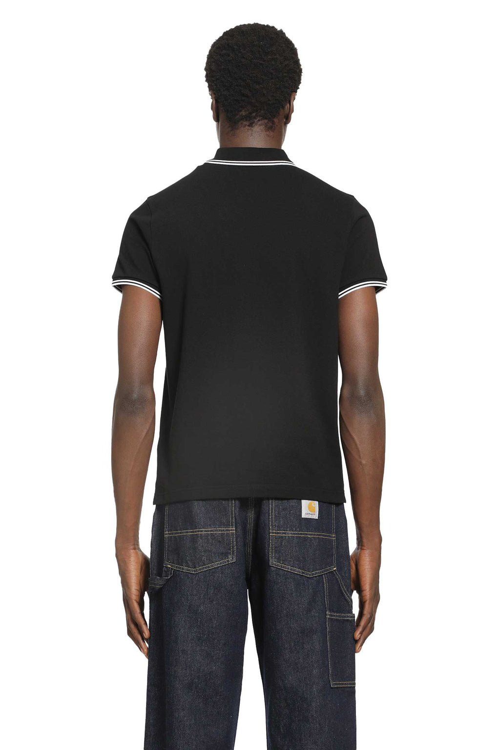 Оригінальна Logo Patch Cotton Polo Shirt Moncler – детальний вид