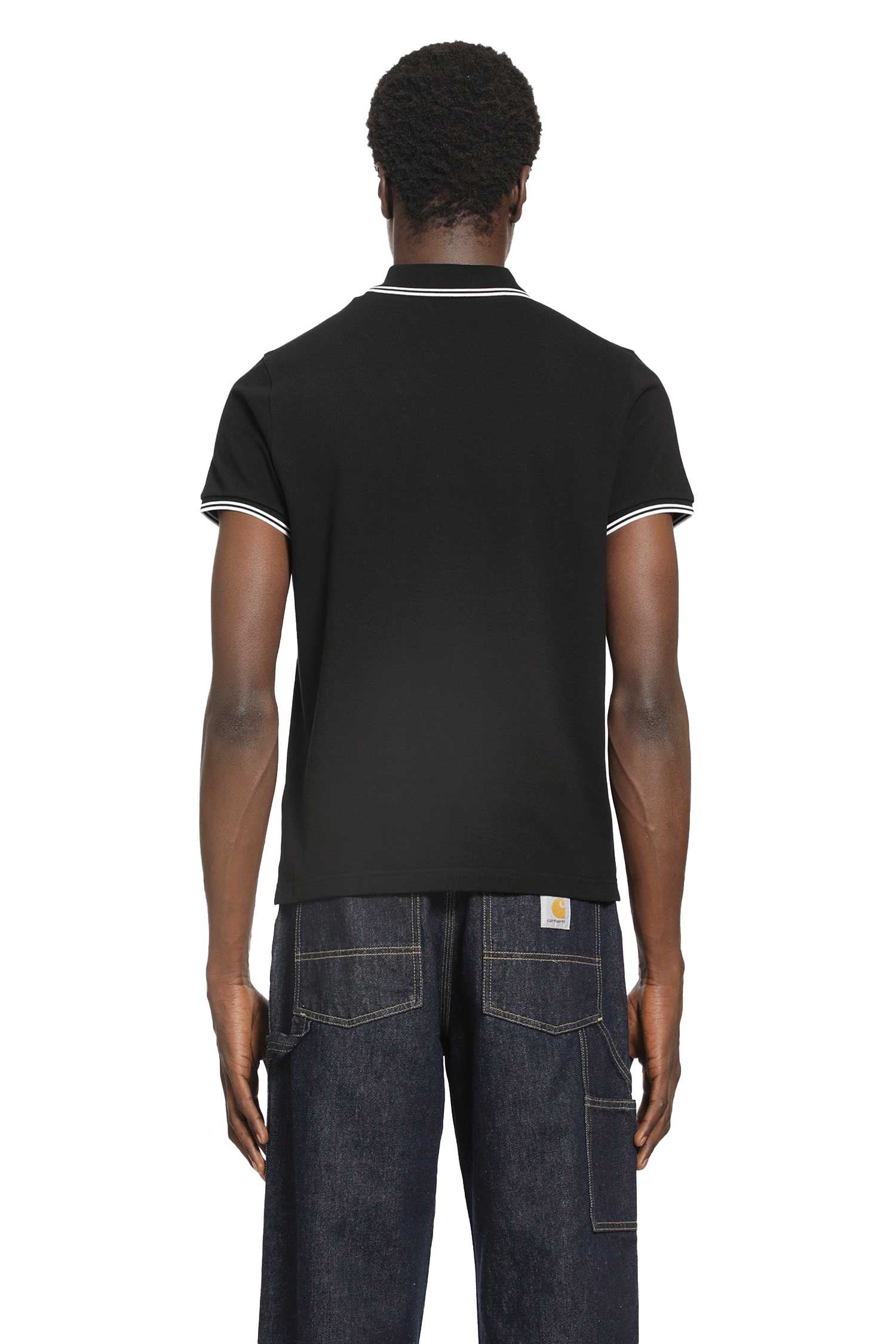 Оригінальна Logo Patch Cotton Polo Shirt Moncler – детальний вид