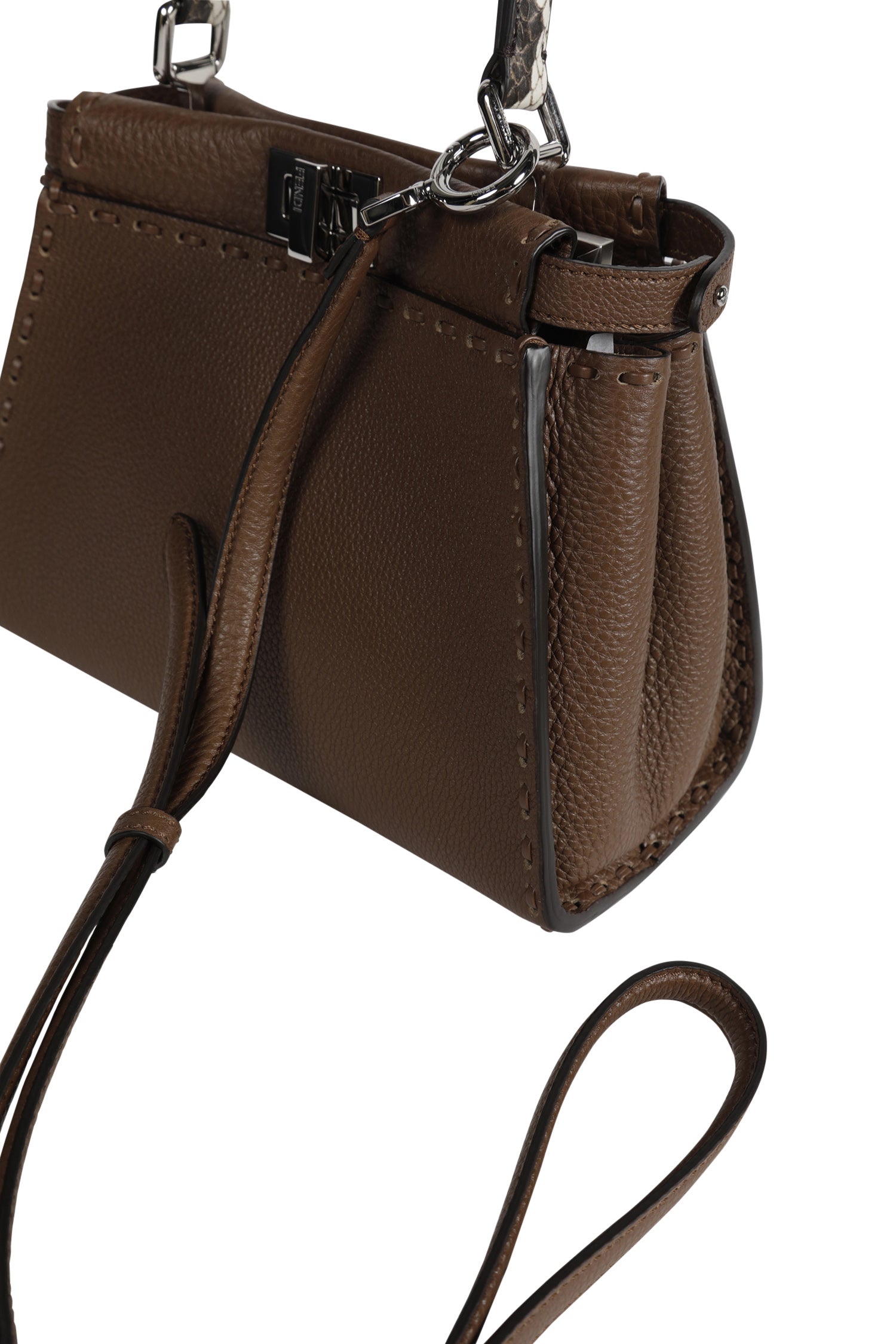 Mini Peekaboo Leather Top Handle Bag Fendi оригінал – Купити в Україні – збільшений вид