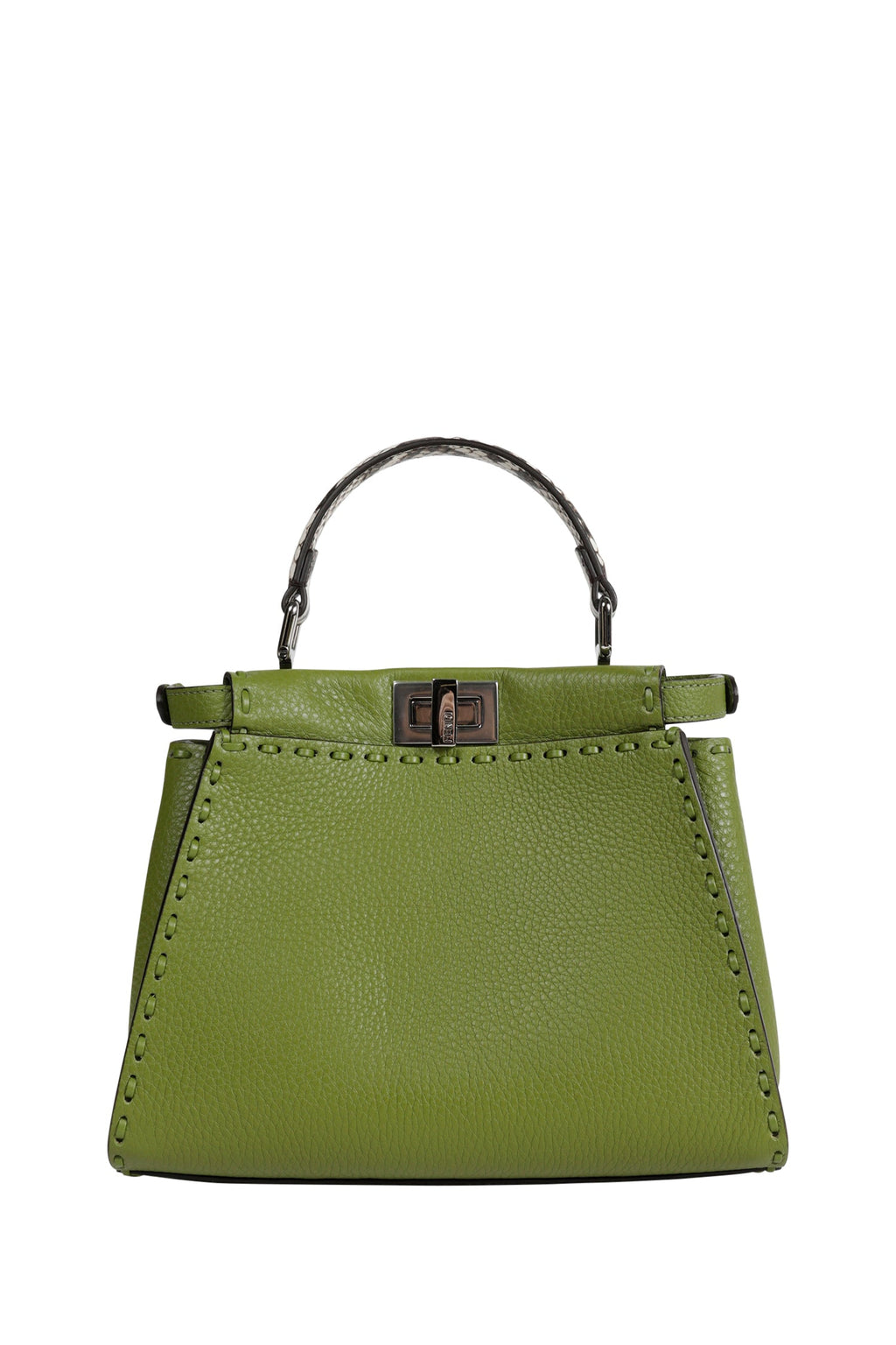 Mini Peekaboo Leather Top Handle Bag Fendi оригінал – Купити в Україні – боковий вид