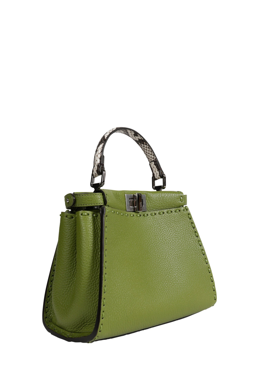 Mini Peekaboo Leather Top Handle Bag Fendi оригінал – Купити в Україні – вид ззаду