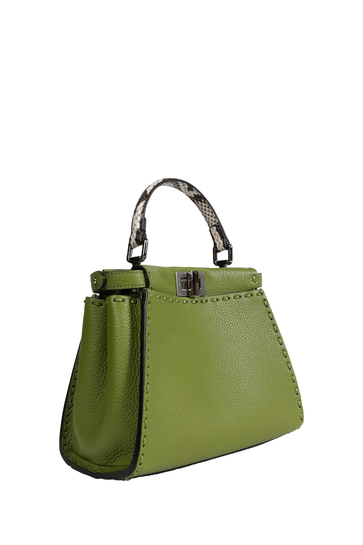 Mini Peekaboo Leather Top Handle Bag Fendi оригінал – Купити в Україні – вид ззаду