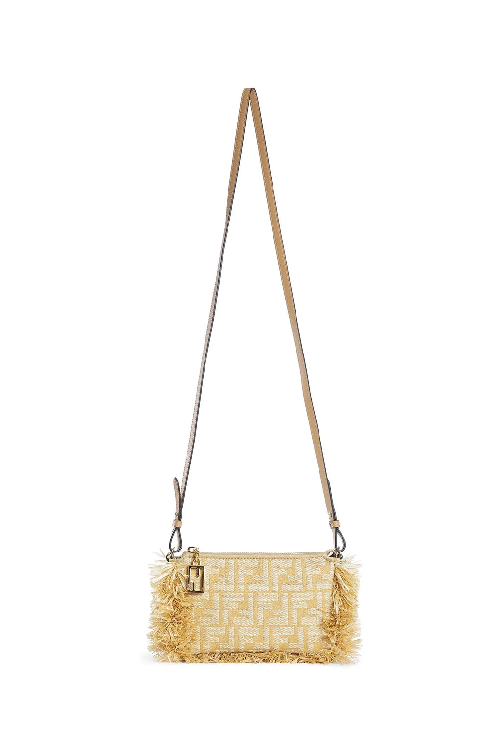 Raffia Ff Baguette Pouch Fendi – Гарантія оригінальності – боковий вид