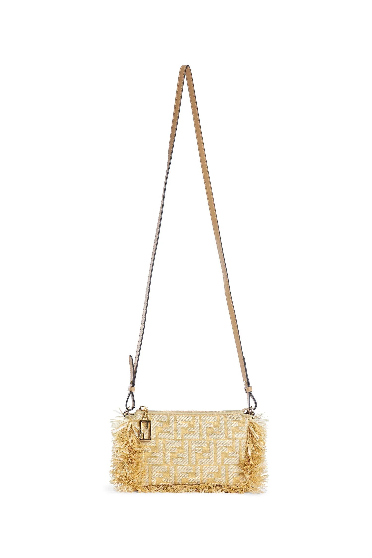 Raffia Ff Baguette Pouch Fendi – Гарантія оригінальності – боковий вид