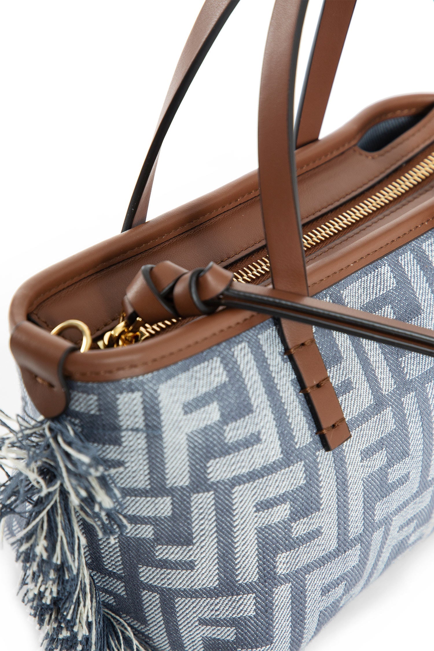Mini Roll Denim-Effect Ff Tote Fendi оригінал – Купити в Україні – збільшений вид