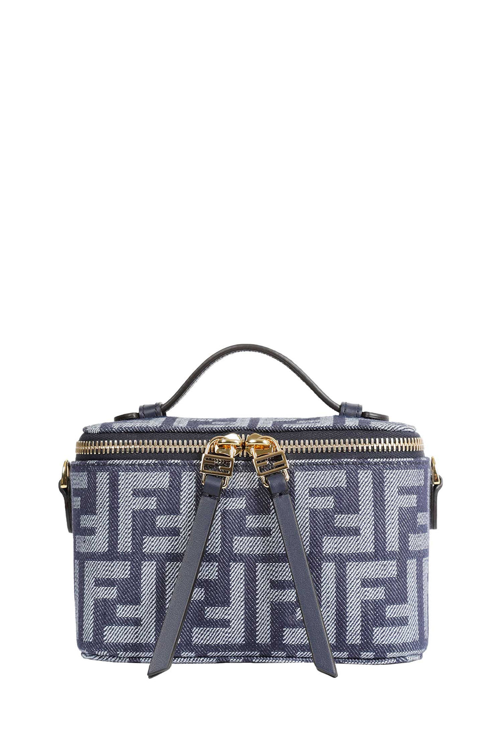 Ff Denim Jacquard Vanity Bag Fendi – Гарантія оригінальності – боковий вид