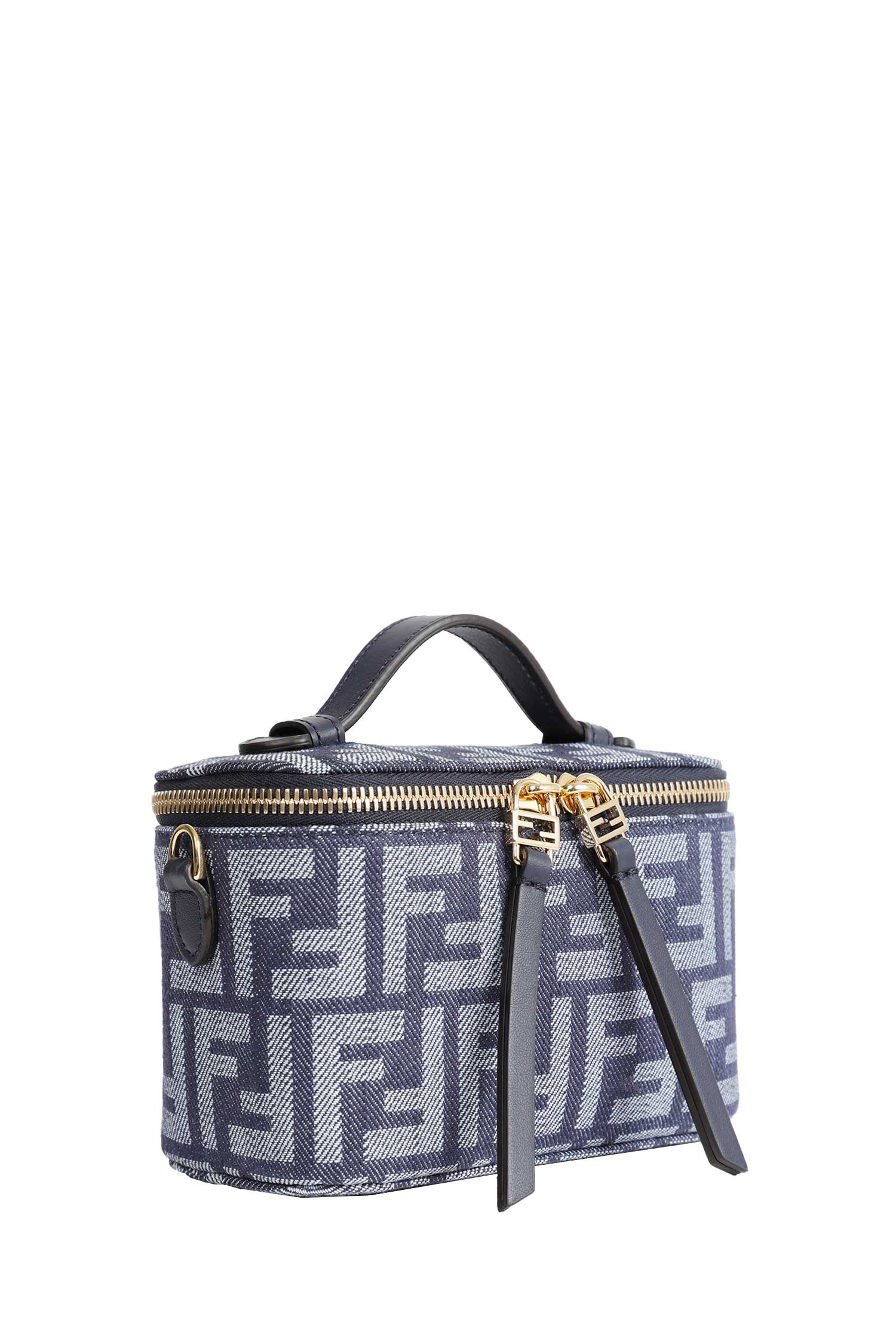 Ff Denim Jacquard Vanity Bag Fendi – Гарантія оригінальності – вид ззаду