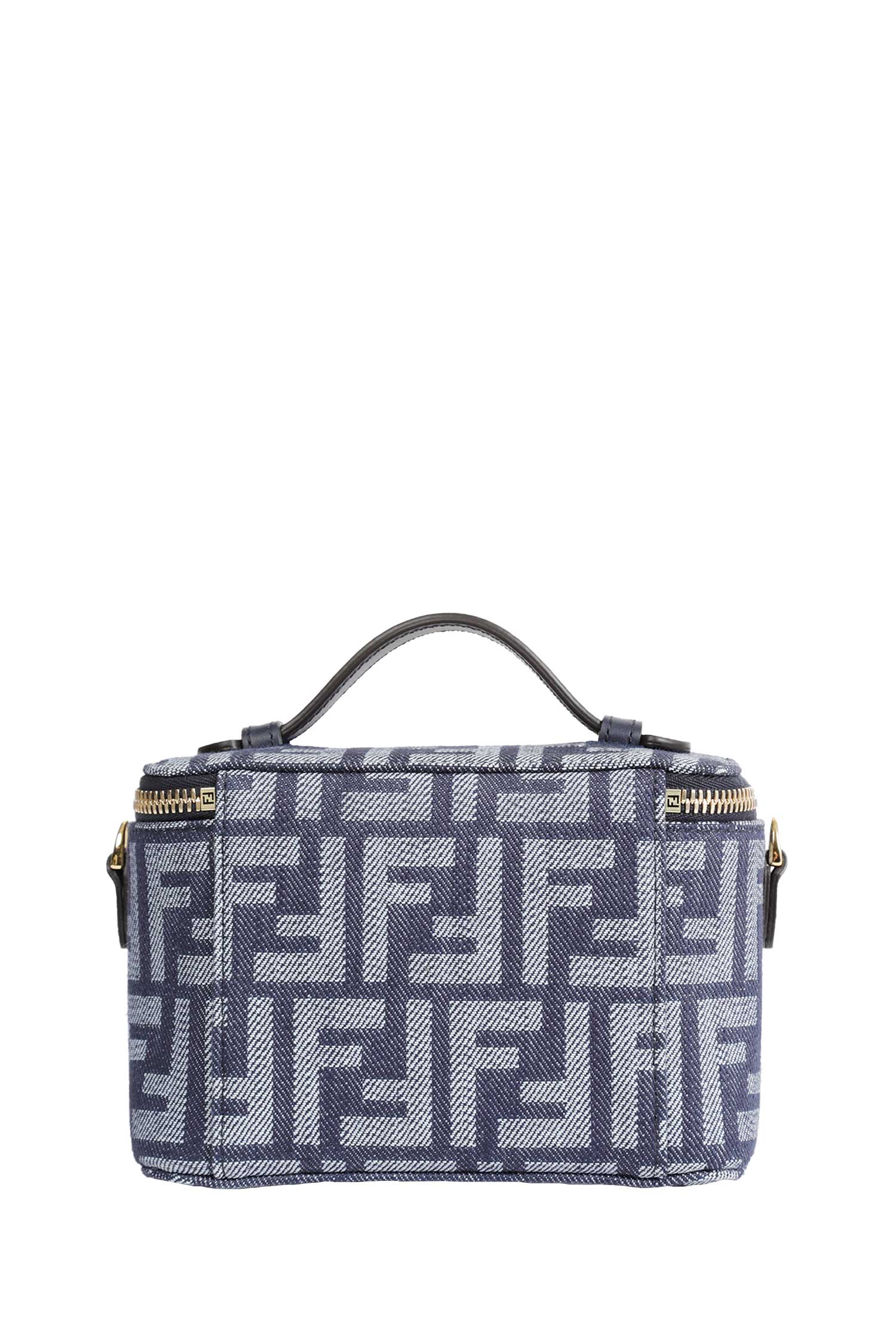 Ff Denim Jacquard Vanity Bag Fendi – Гарантія оригінальності – детальний вид