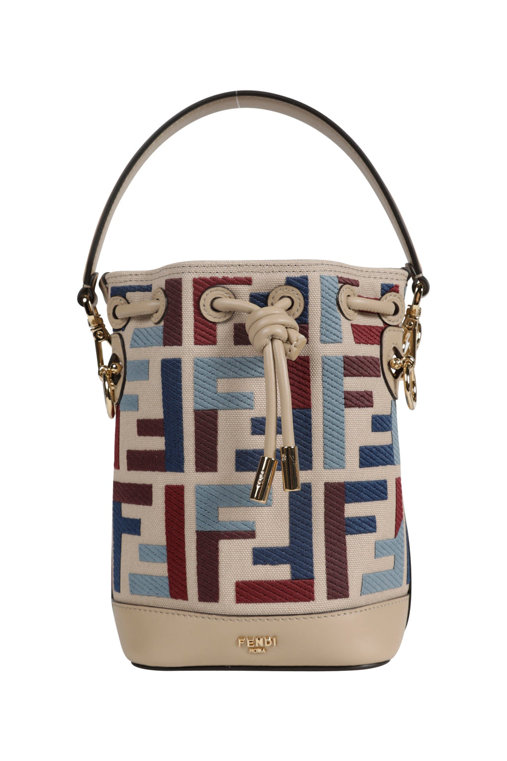 Оригінальна Mon Tresor Canvas Mini Bucket Bag Fendi – боковий вид