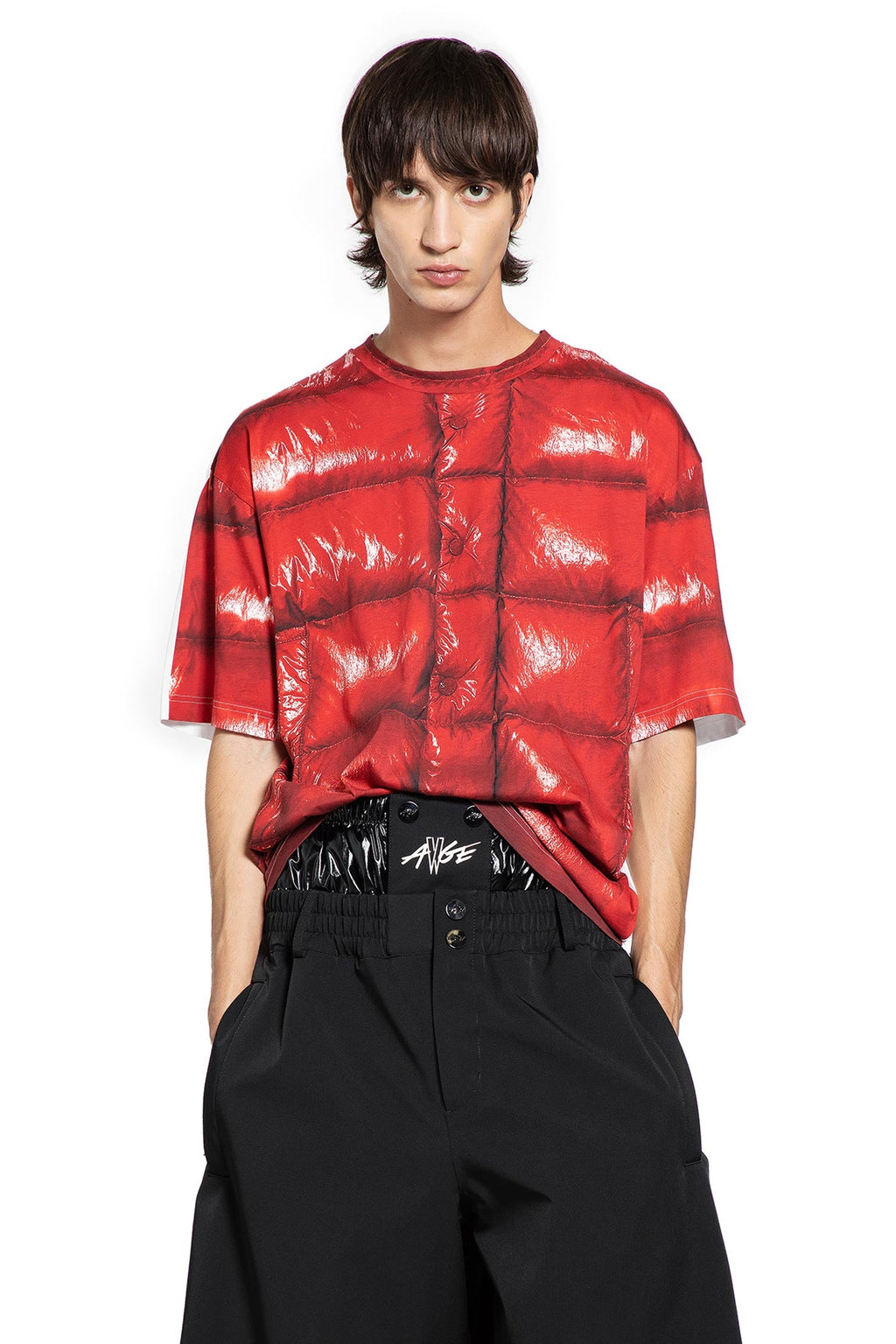 Asap Rocky Collaboration Cotton T-Shirt Moncler оригінал – Купити в Україні – боковий вид