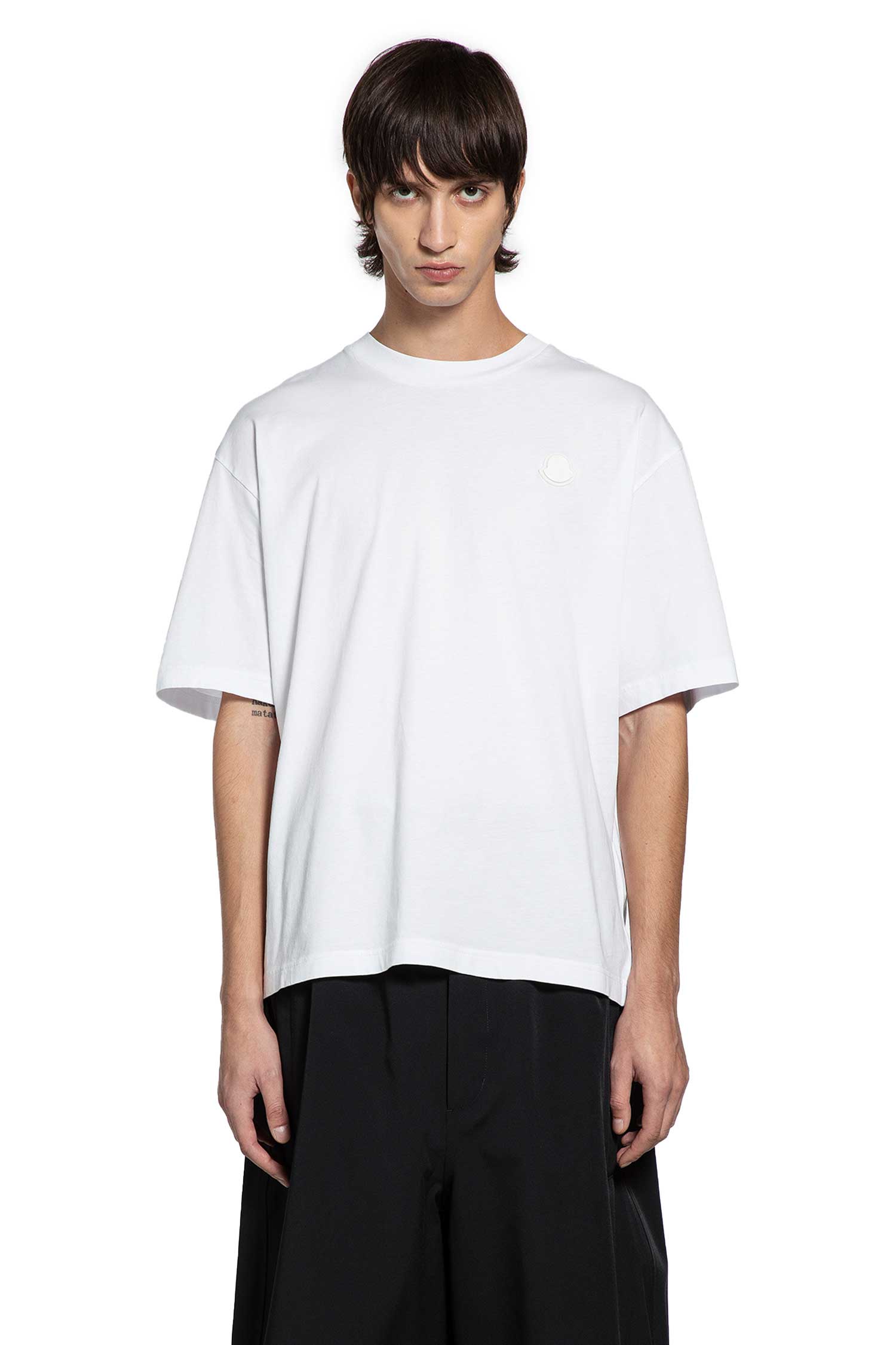 Оригінальна Asap Rocky Cotton T-Shirt Moncler – боковий вид
