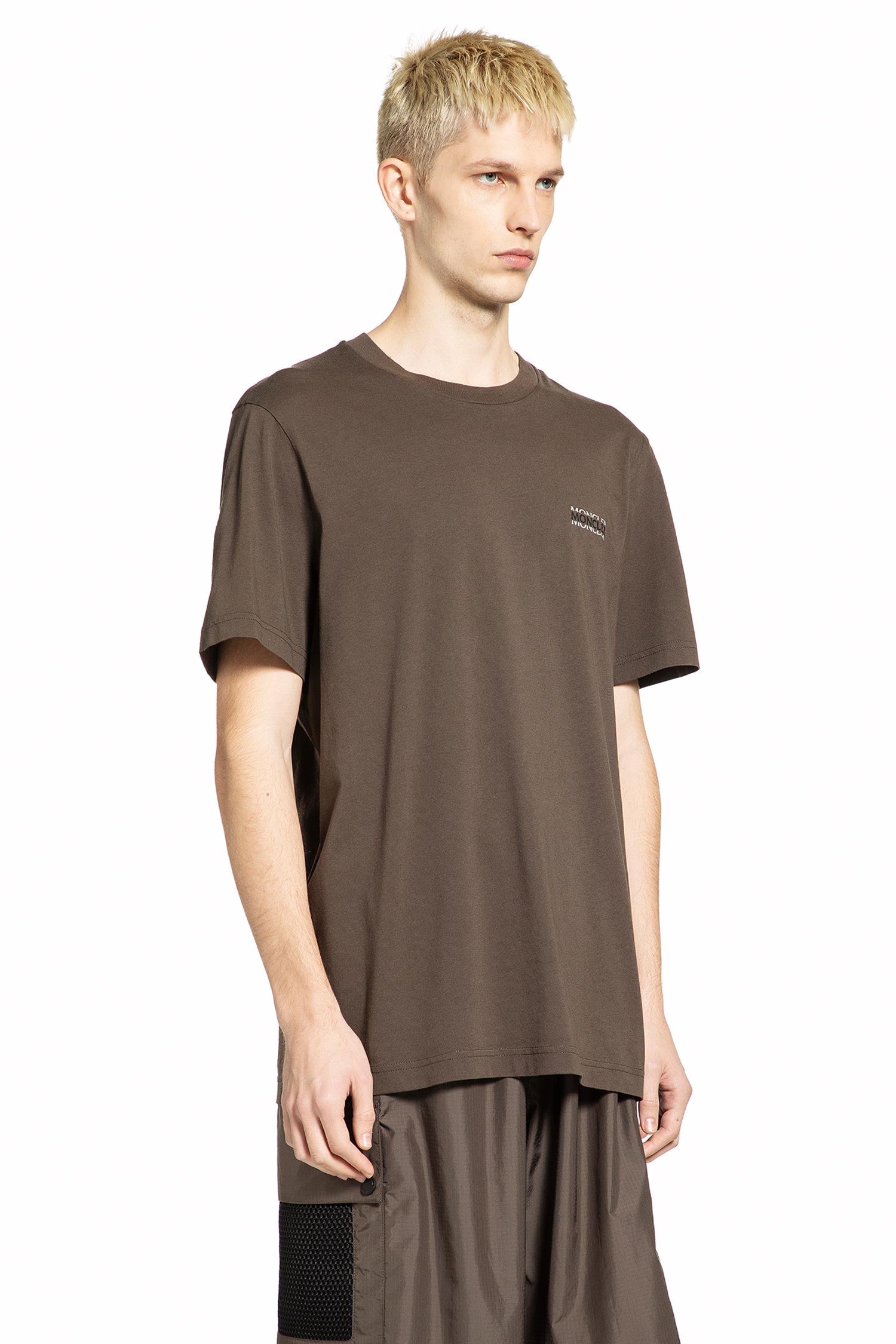 Logo Cotton Jersey T-Shirt Moncler оригінал – Купити в Україні – вид ззаду