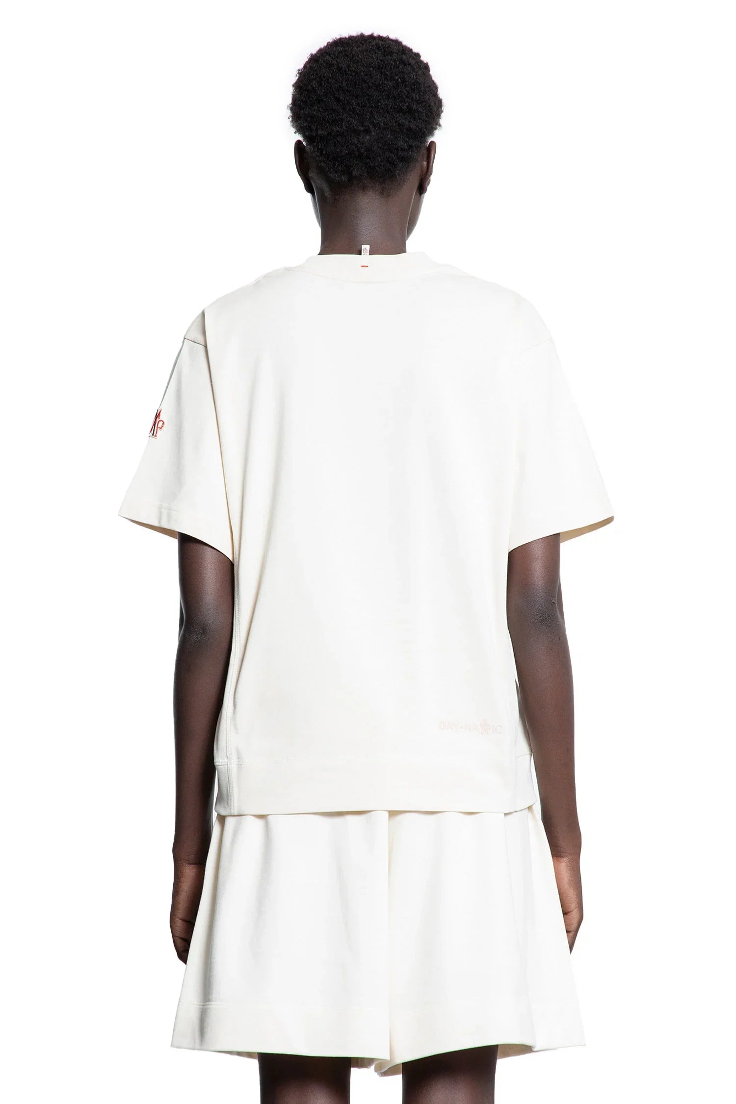 Embossed Logo Cotton T-Shirt Moncler оригінал – Купити в Україні – детальний вид