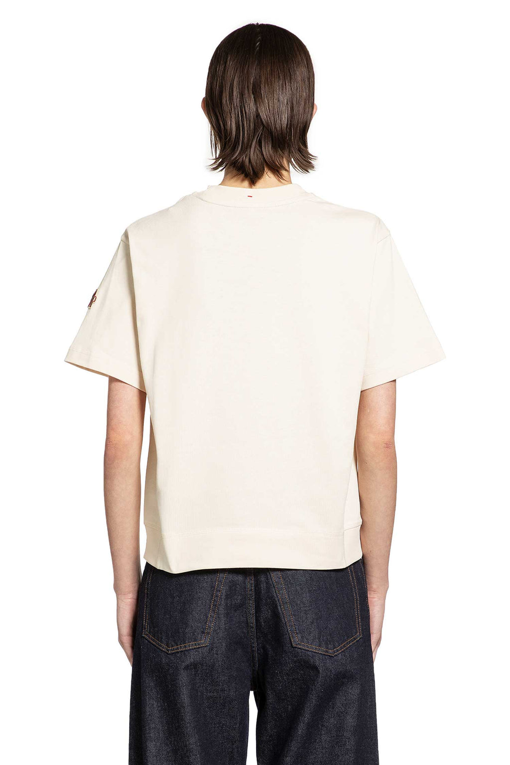 Embossed Logo Cotton T-Shirt Moncler оригінал – Купити в Україні – детальний вид