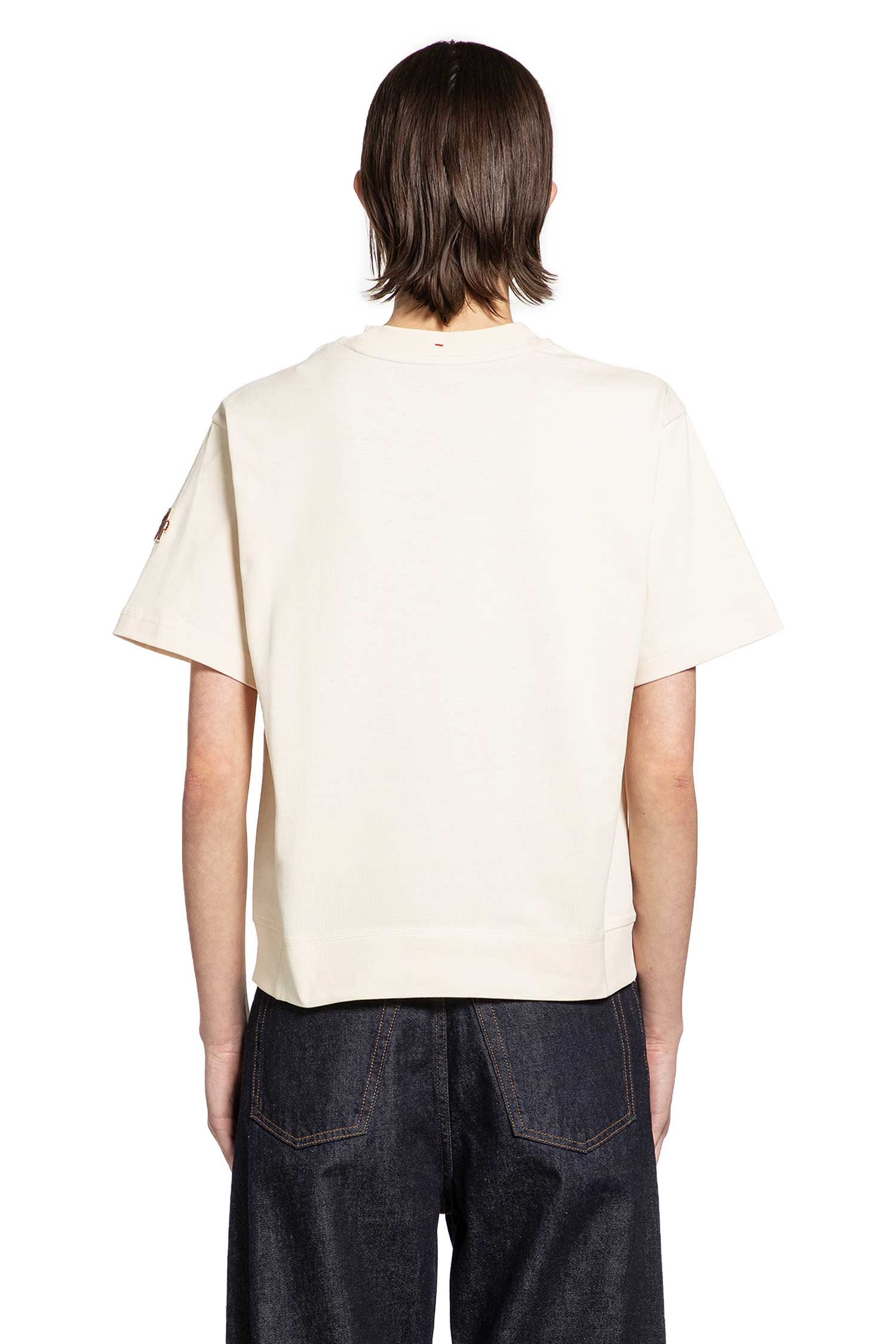 Embossed Logo Cotton T-Shirt Moncler оригінал – Купити в Україні – детальний вид