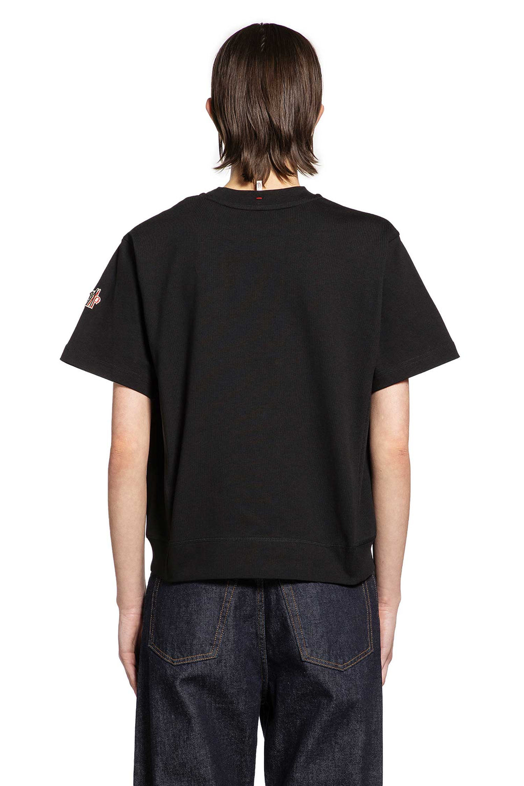 Embossed Logo Cotton T-Shirt Moncler оригінал – Купити в Україні – детальний вид