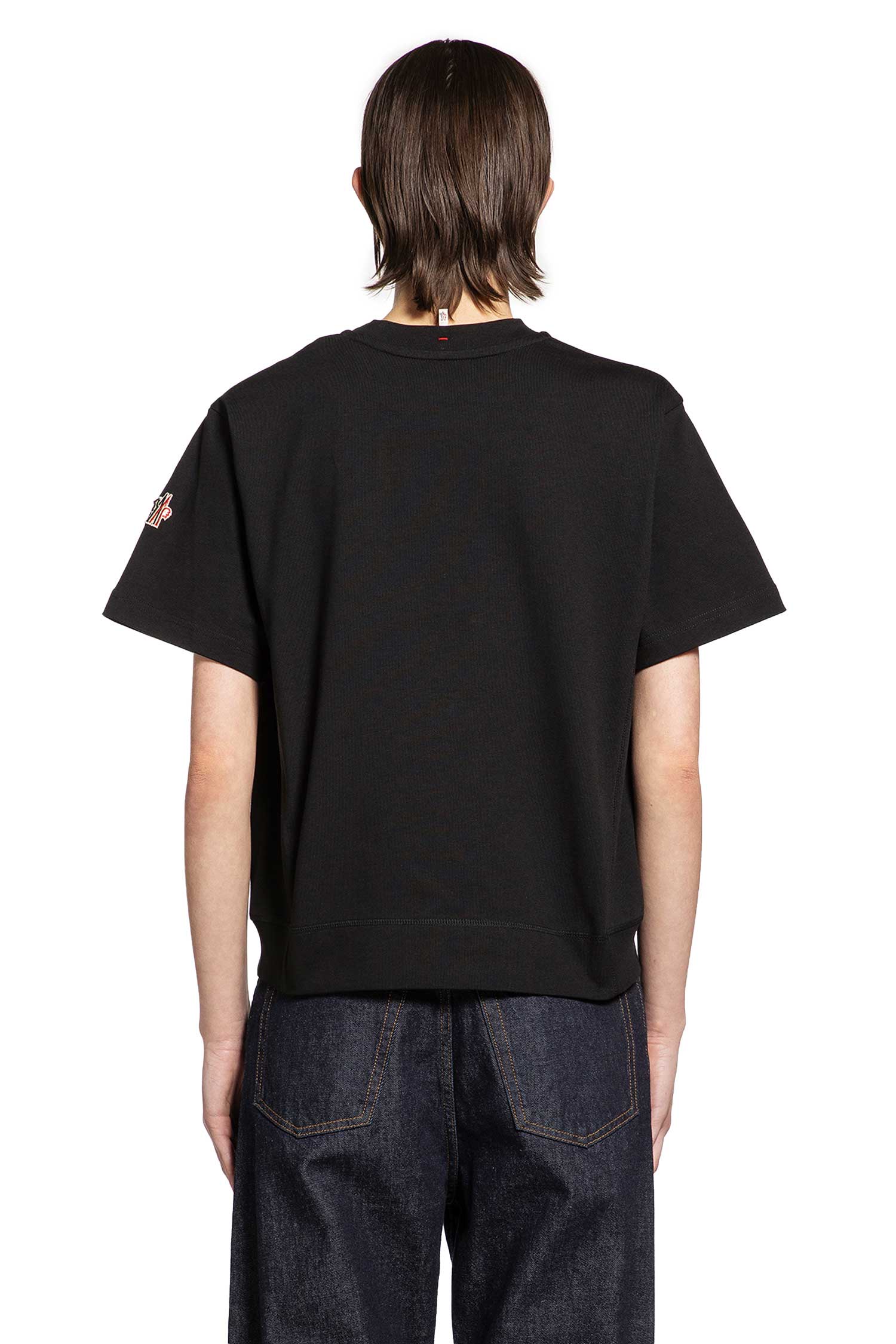 Embossed Logo Cotton T-Shirt Moncler оригінал – Купити в Україні – детальний вид