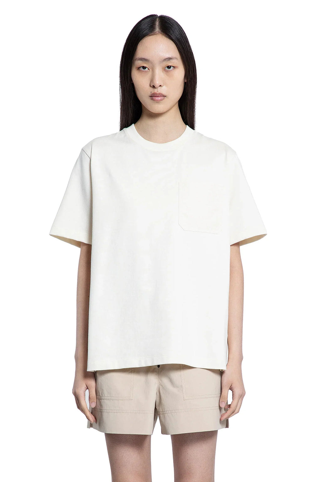 Оригінальна Cotton T-Shirt With Pocket Moncler – вид ззаду