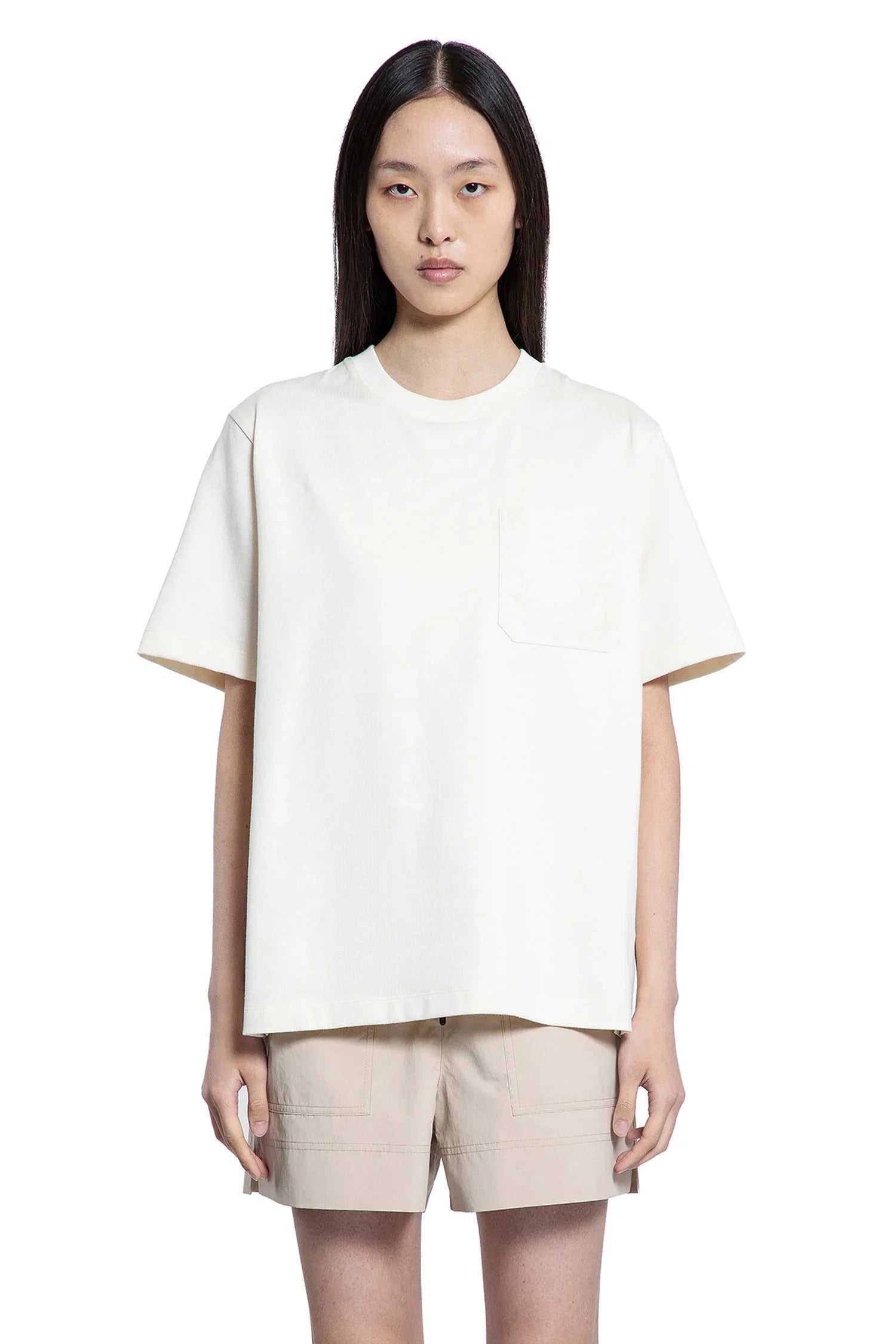 Оригінальна Cotton T-Shirt With Pocket Moncler – вид ззаду