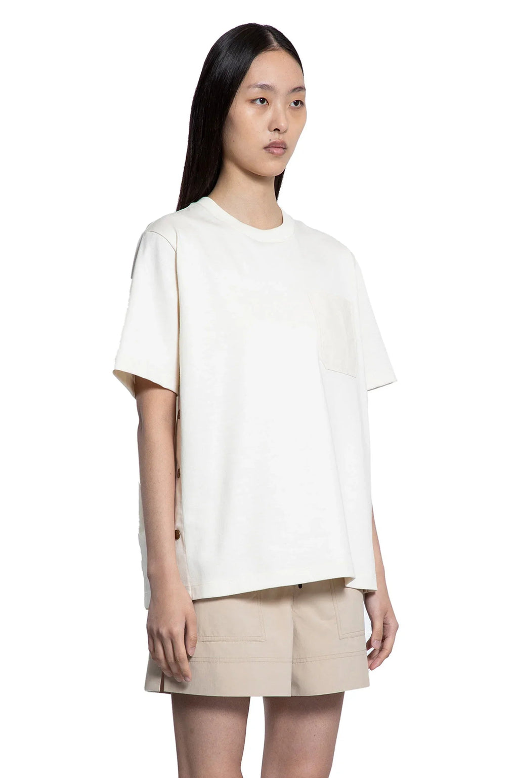 Оригінальна Cotton T-Shirt With Pocket Moncler – детальний вид