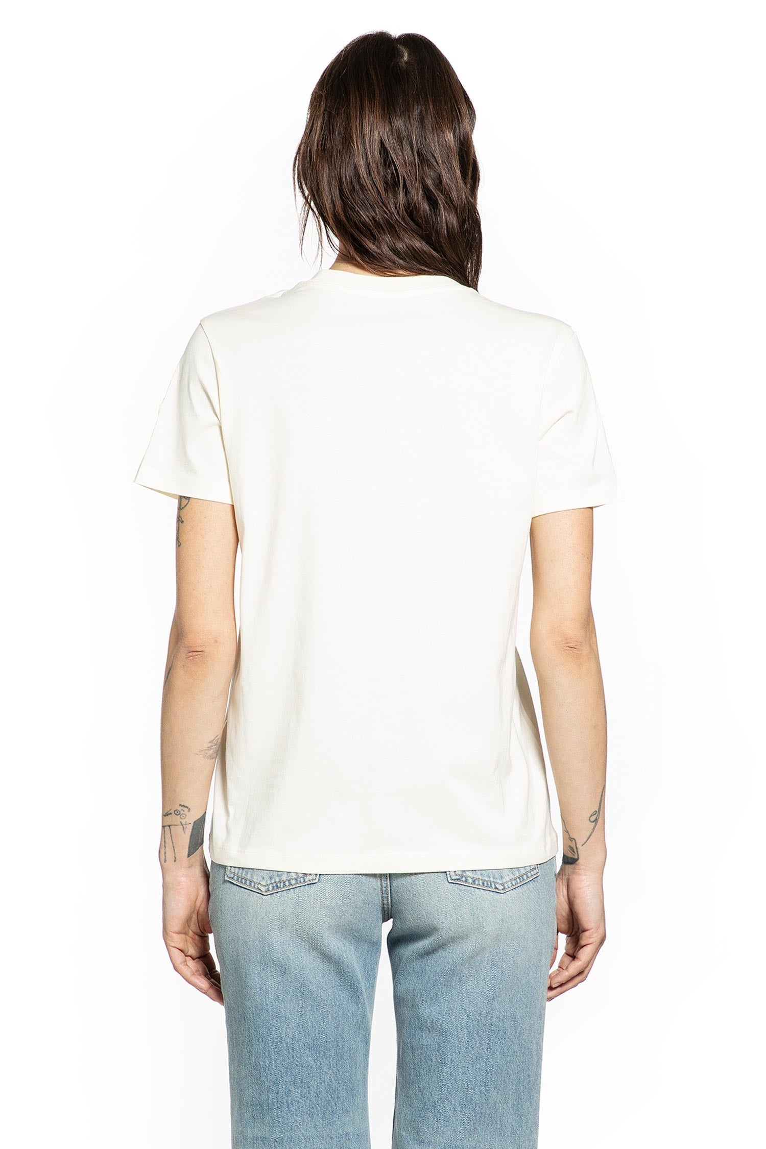 Оригінальна Embroidered Tonal Logo Cotton T-Shirt Moncler – детальний вид