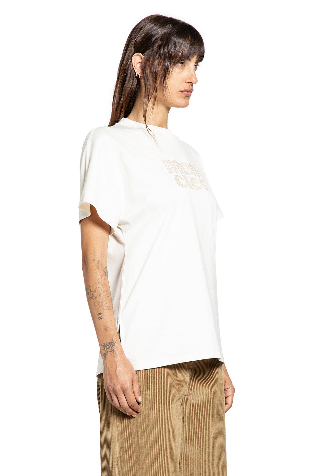 Teddy Logo Cotton T-Shirt Moncler оригінал – Купити в Україні – детальний вид