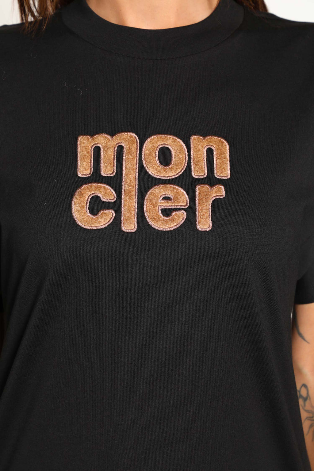 Teddy Logo Cotton T-Shirt Moncler оригінал – Купити в Україні – збільшений вид