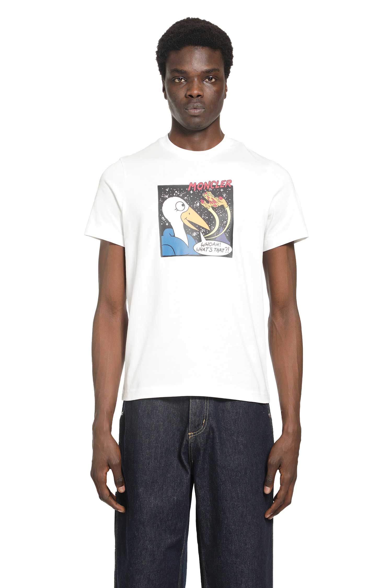 Space Monduck T-Shirt Moncler – Гарантія оригінальності – боковий вид
