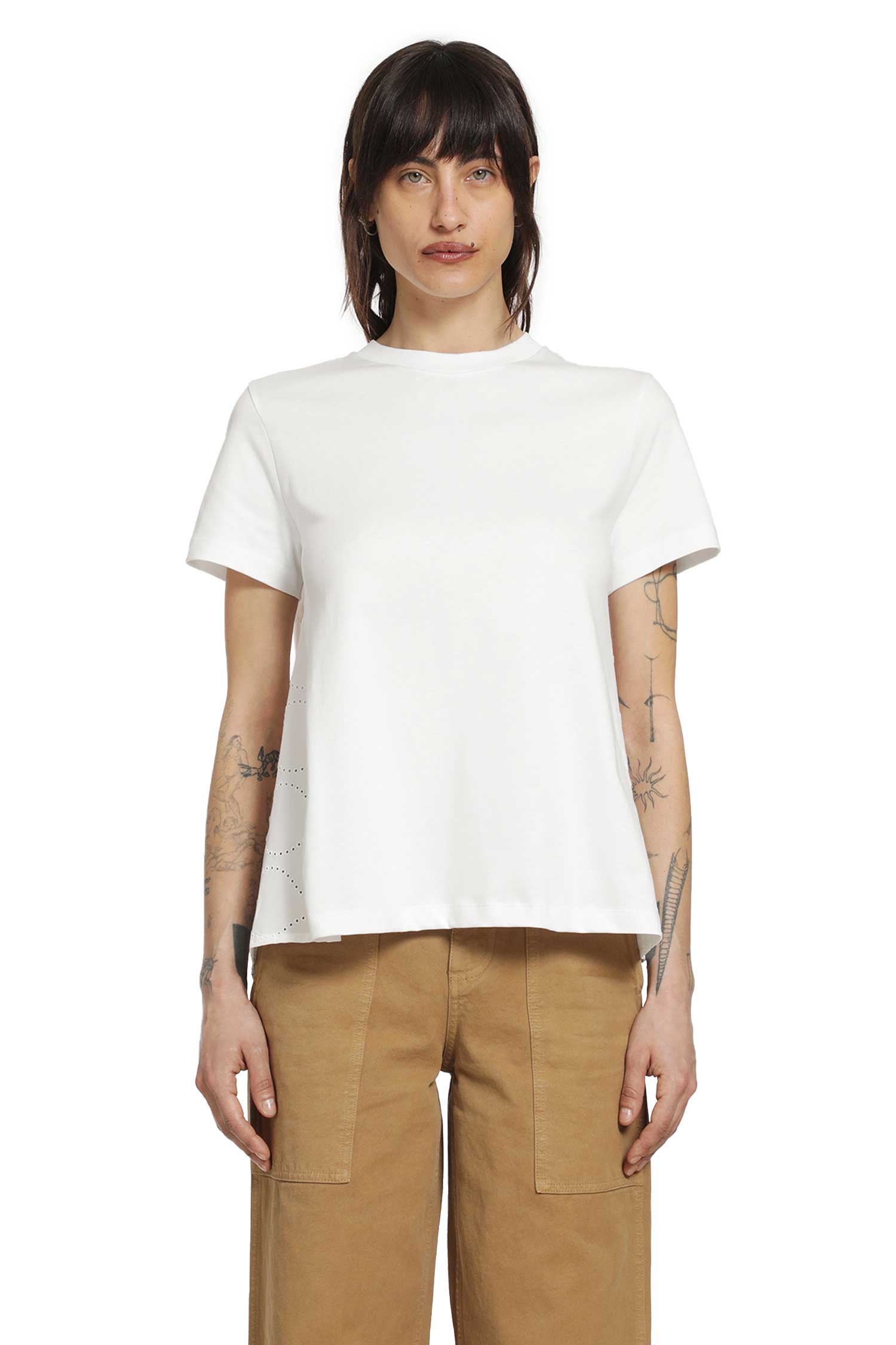 Cotton Jersey San Gallo T-Shirt Moncler – Гарантія оригінальності – боковий вид