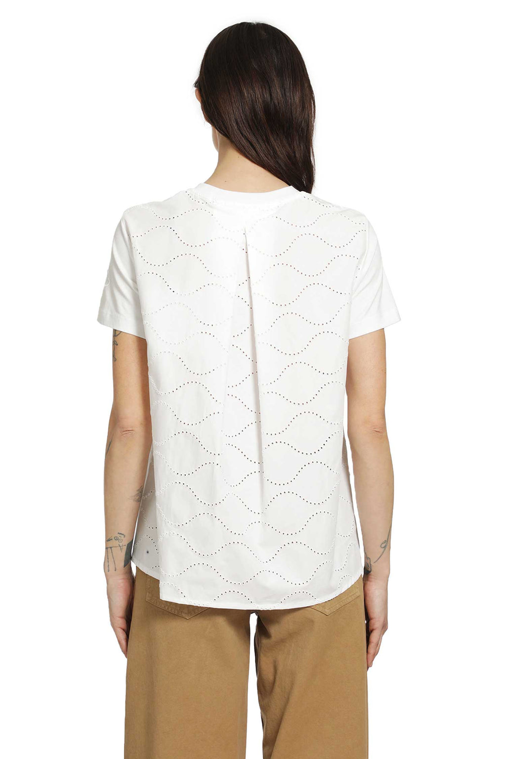 Cotton Jersey San Gallo T-Shirt Moncler – Гарантія оригінальності – детальний вид
