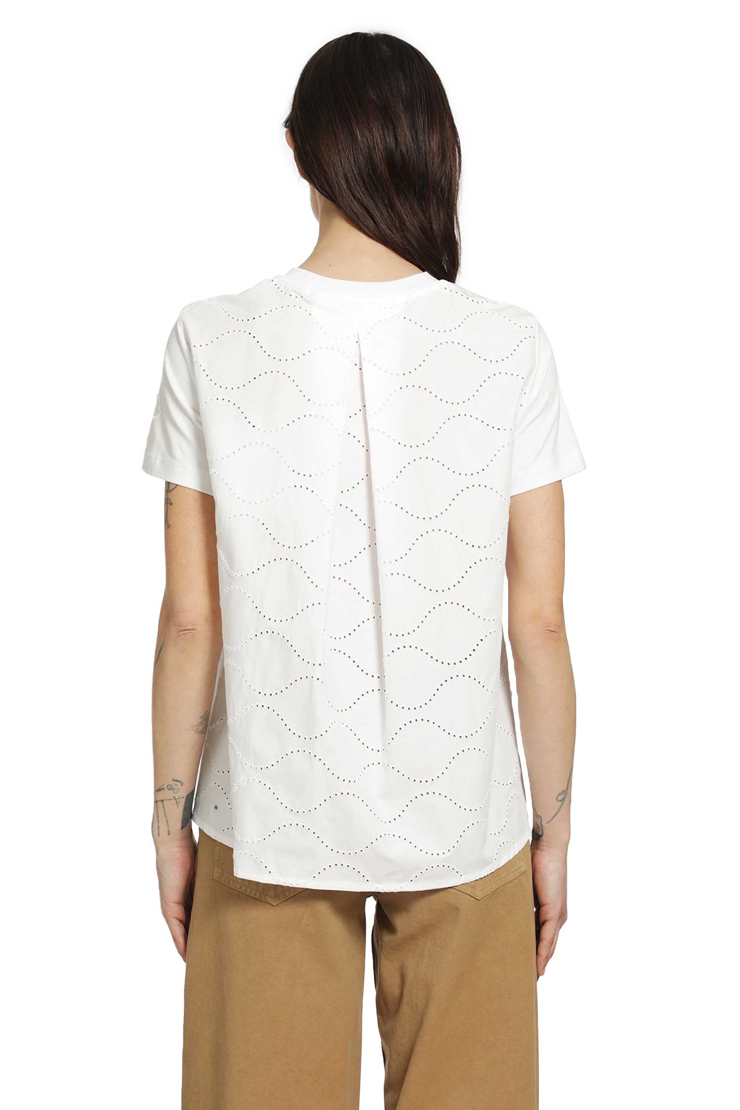 Cotton Jersey San Gallo T-Shirt Moncler – Гарантія оригінальності – детальний вид