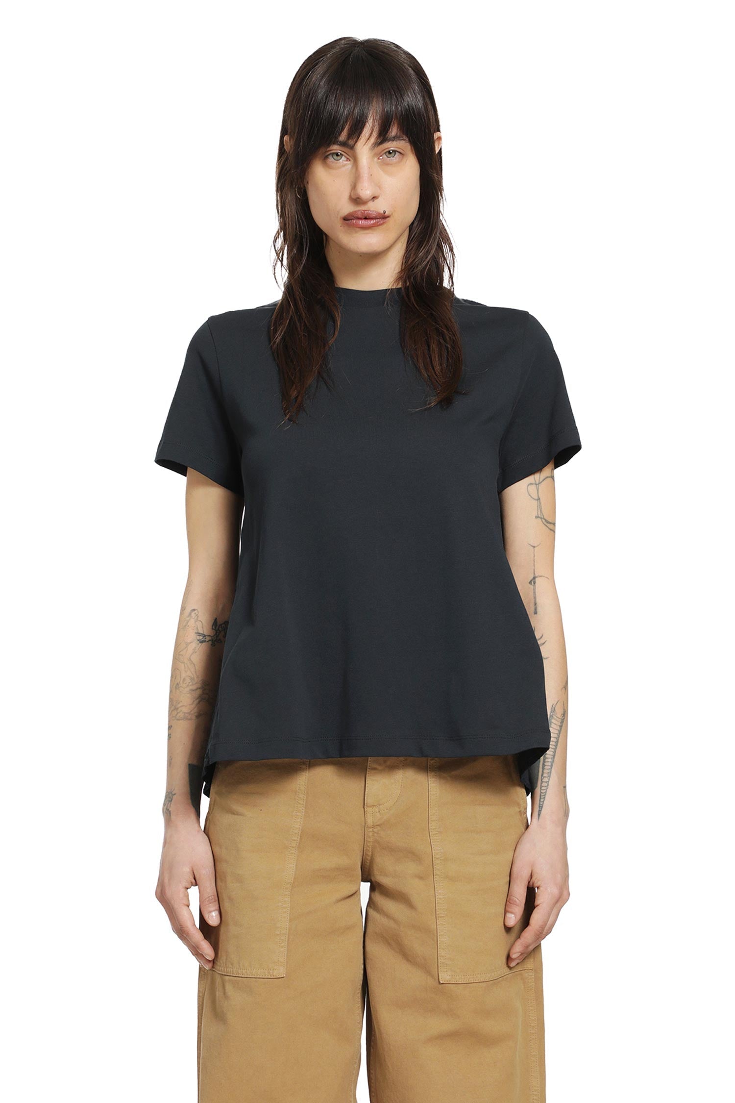 Cotton Jersey San Gallo T-Shirt Moncler – Гарантія оригінальності – боковий вид