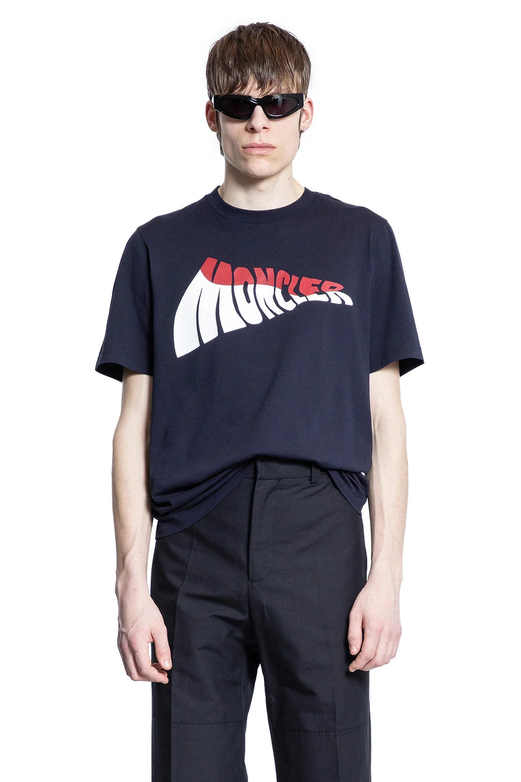 Man Blue T Shirts & Tank Tops Moncler оригінал – Купити в Україні – боковий вид