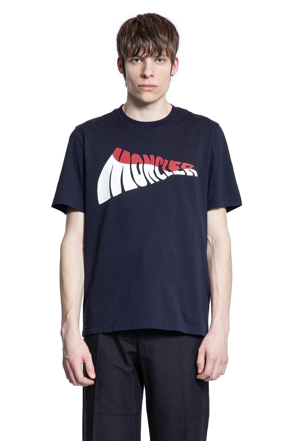 Man Blue T Shirts & Tank Tops Moncler оригінал – Купити в Україні – вид ззаду