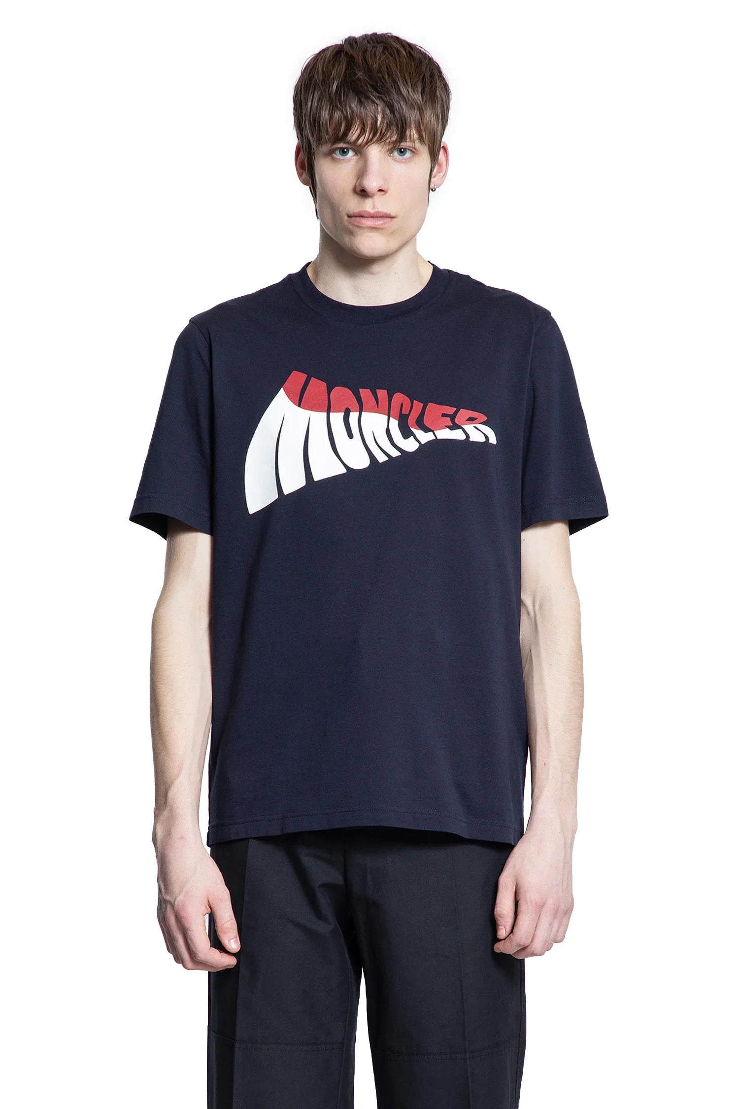 Man Blue T Shirts & Tank Tops Moncler оригінал – Купити в Україні – вид ззаду