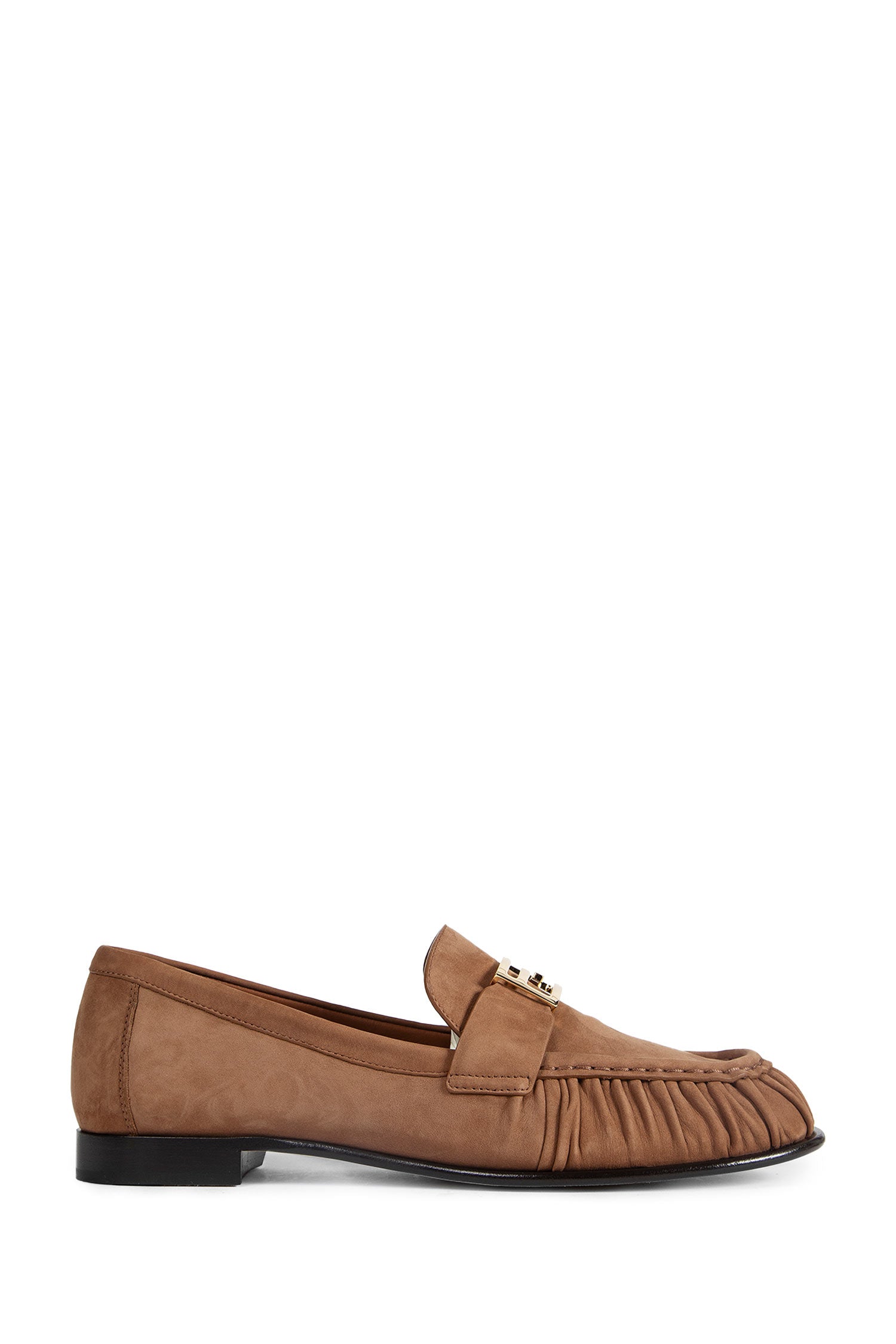 Оригінальна Suede Baguette Loafers Fendi – боковий вид