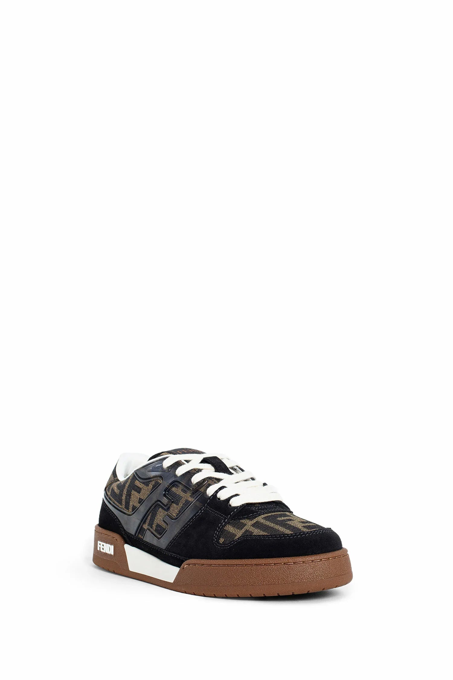 Оригінальна Match Suede And Canvas Sneakers Fendi – вид ззаду