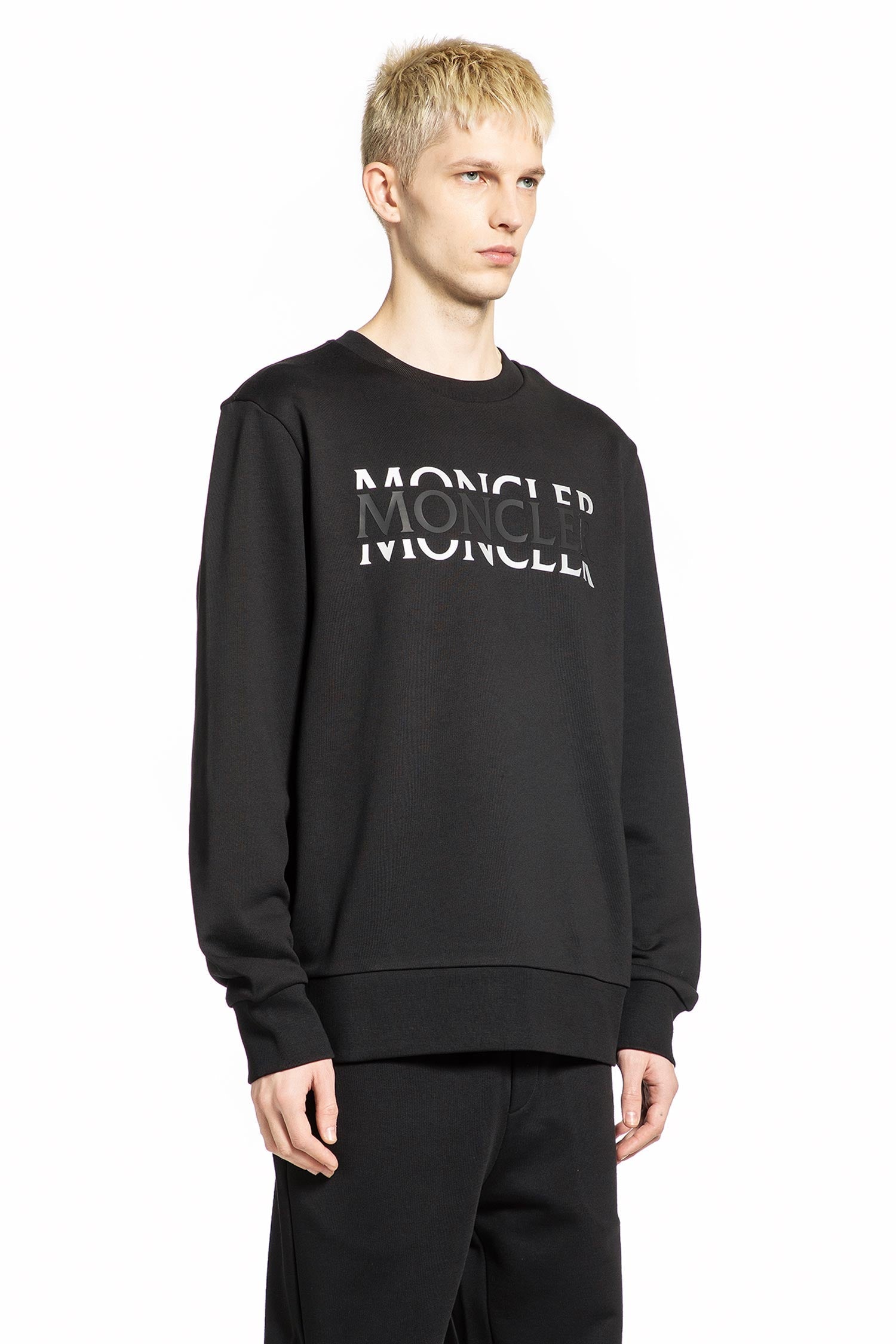 Logo Cotton Jersey Sweatshirt Moncler – Гарантія оригінальності – вид ззаду
