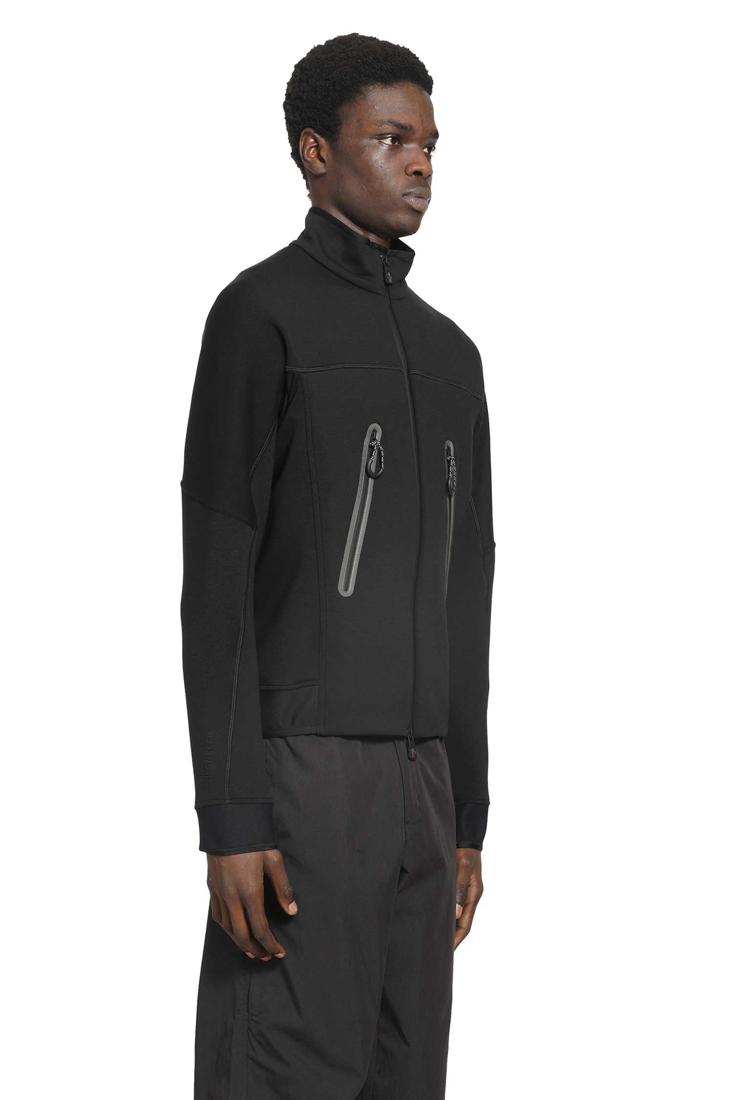 Оригінальна Logo Zip-Up Sweatshirt Moncler – вид ззаду