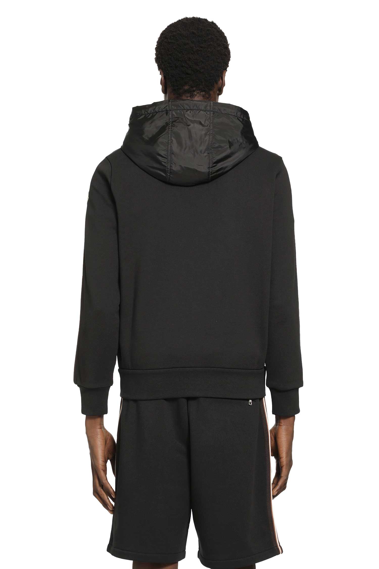 Оригінальна Striped Logo Zip-Up Hoodie Moncler – збільшений вид - MONCLER